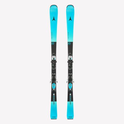 Ski alpin avec fixations adulte, Atomic Redster X5 bleu turquoise