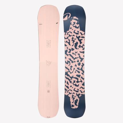 Planche de snowboard all mountain femme, SNB 100 rose