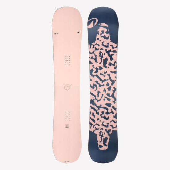 Planche de snowboard all mountain femme, SNB 100 rose