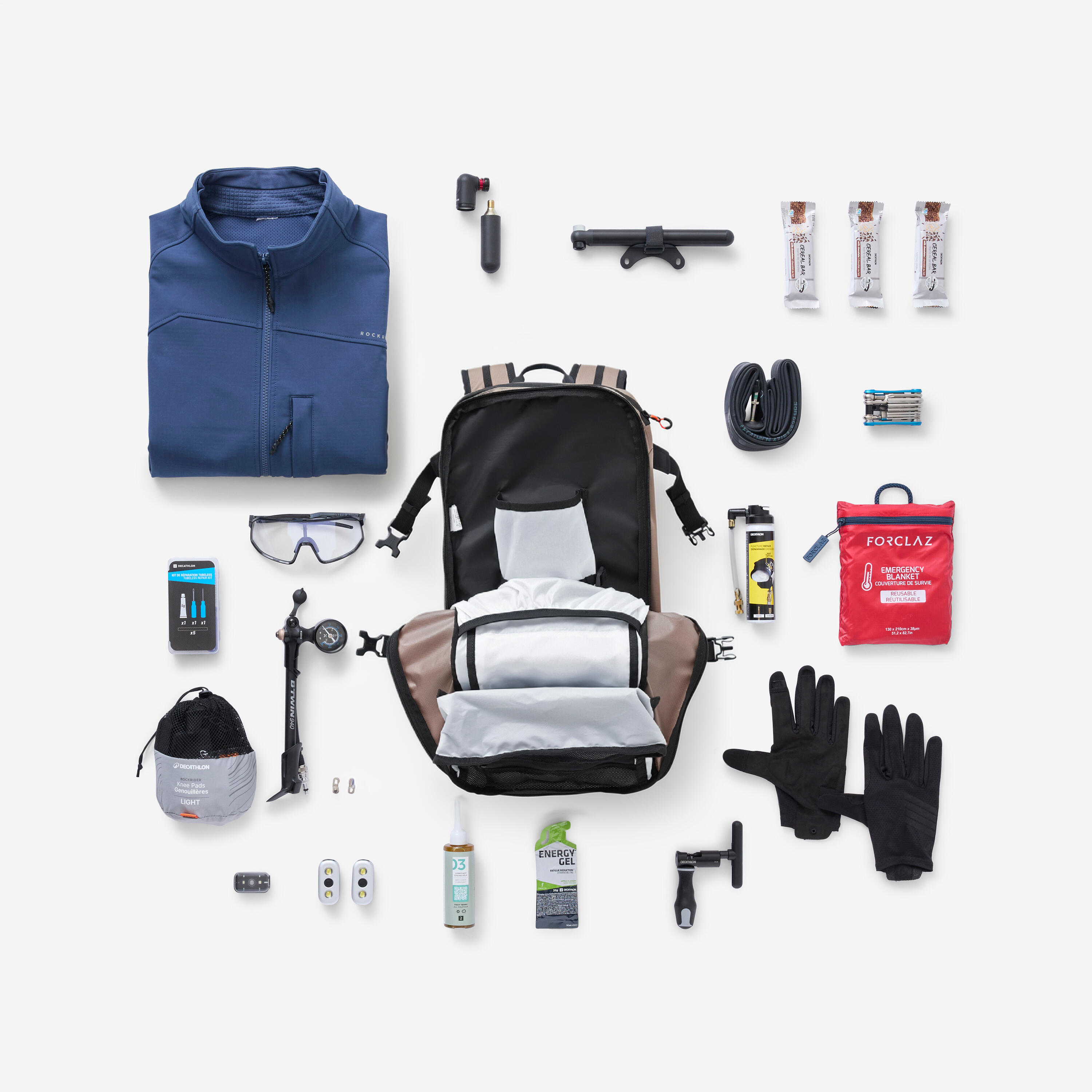 Plecak MTB z ochraniaczem D3O Rockrider Defense 21 l 3/10