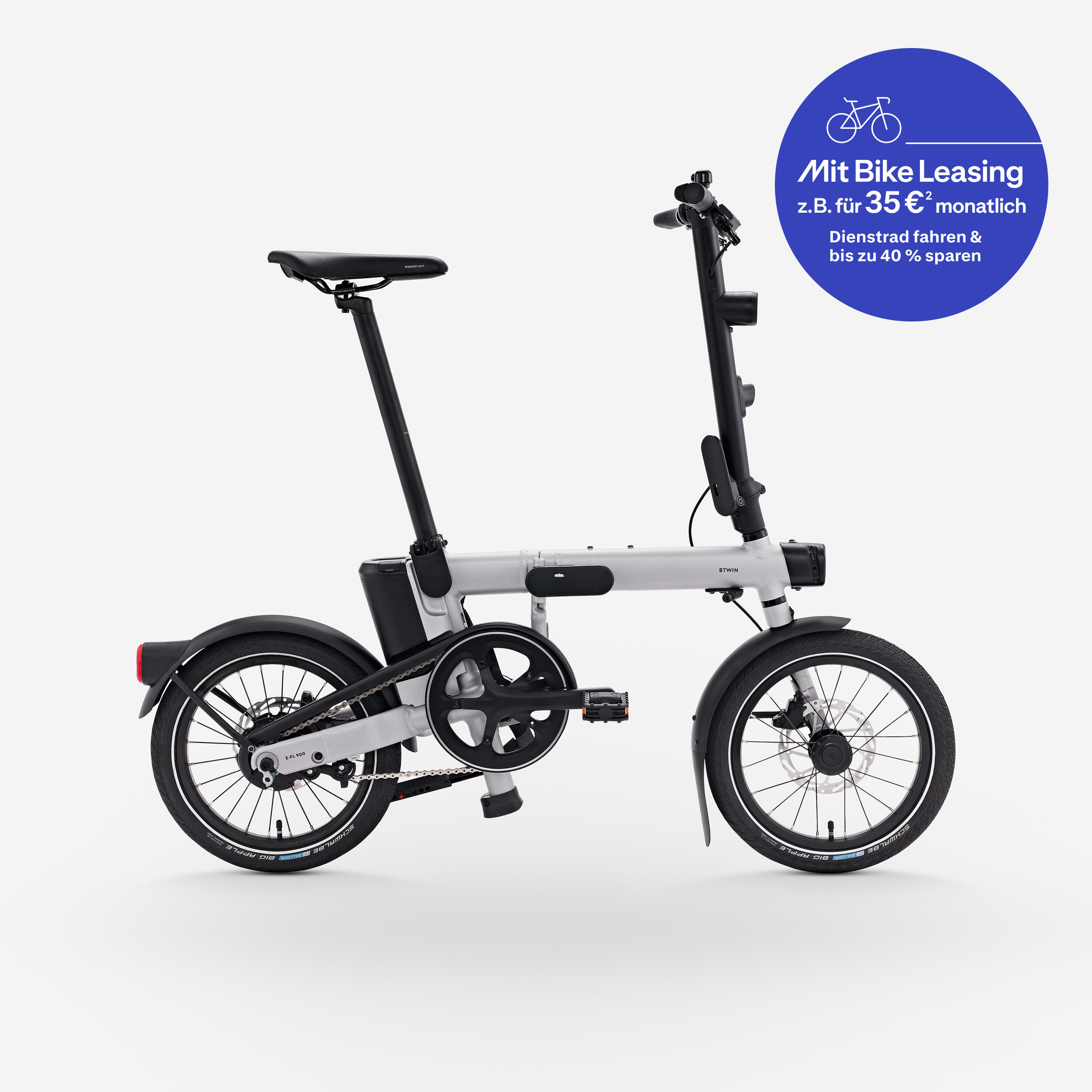 E-Faltrad leicht 16 Zoll E-FL 900 grau  2/17