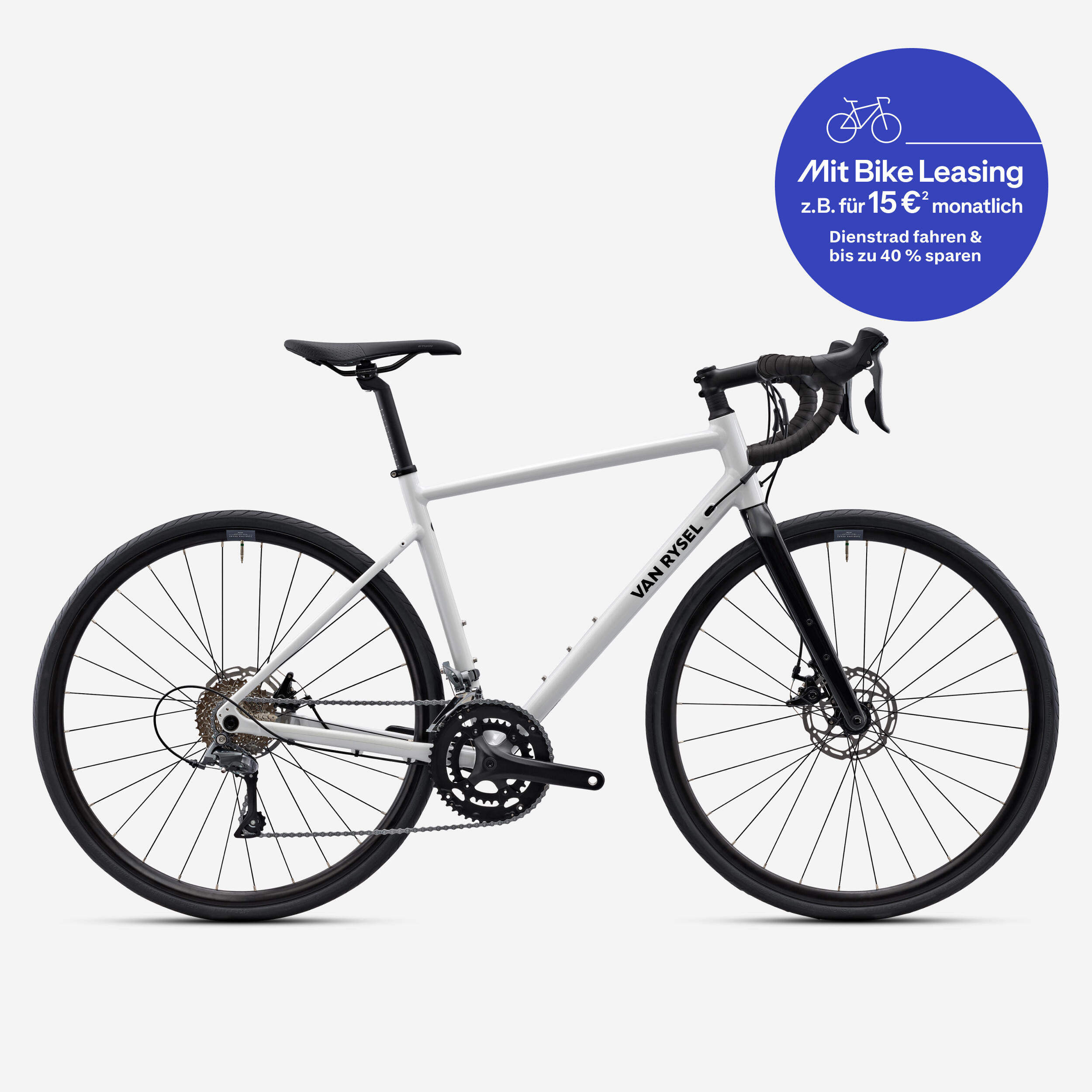Endurance Rennrad EDR AF Shimano Claris 2×8 grau  2/12