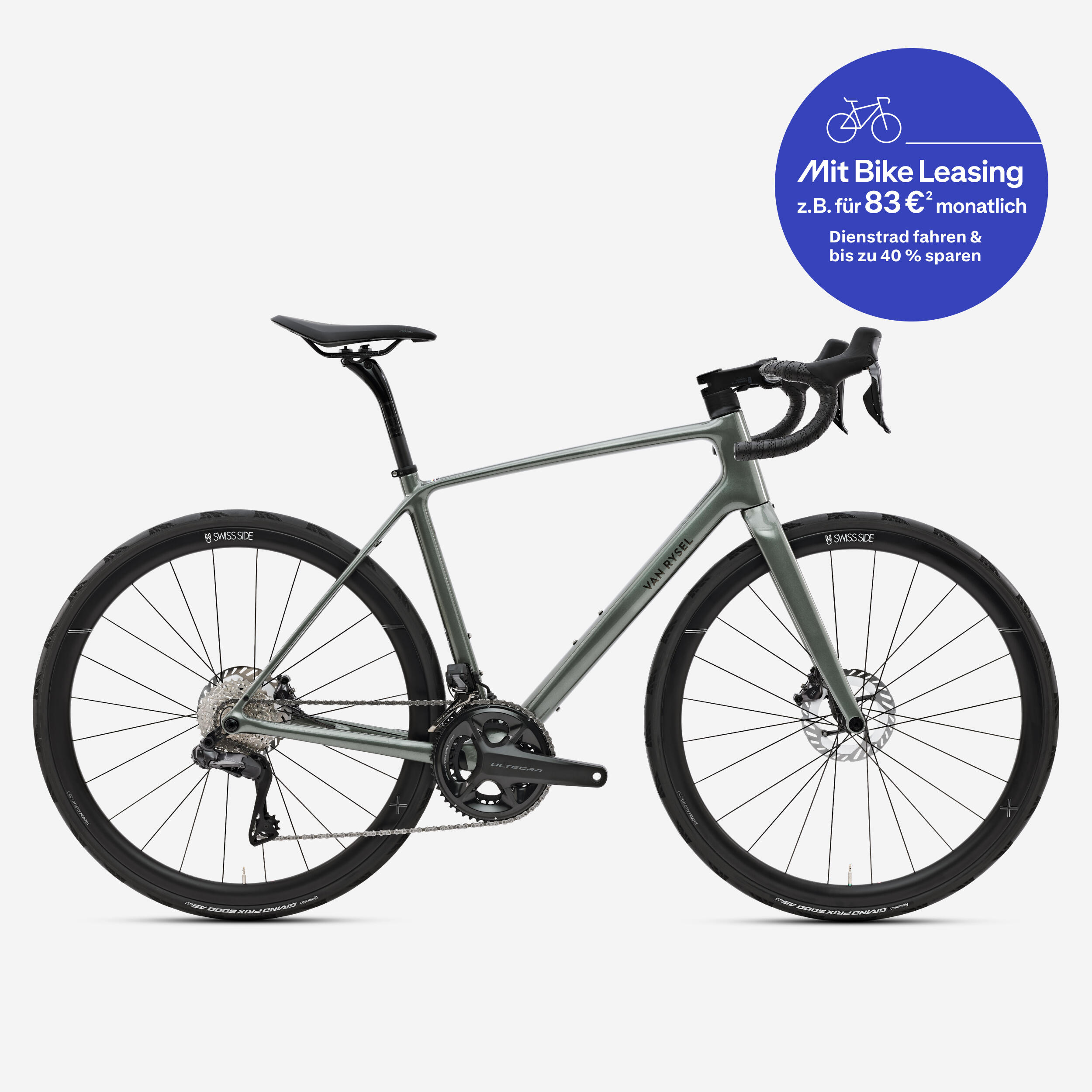 Endurance Rennrad EDR CF Ultra Shimano Ultegra Di2 2x12 grün/khaki 2/18