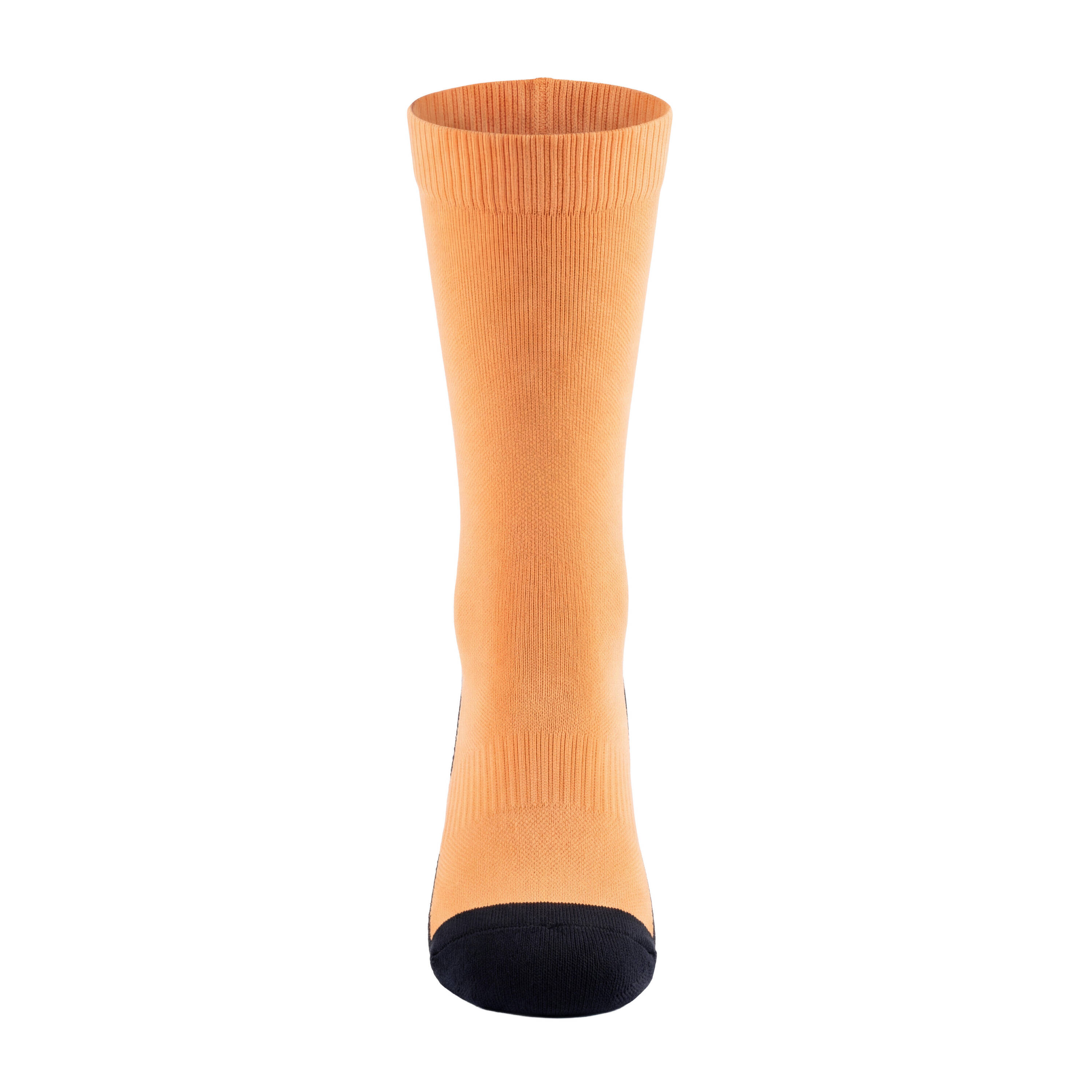 PACK OF 2 PAIRS OF RUN500 THICK MID-CALF RUNNING SOCKS - Orange -  3