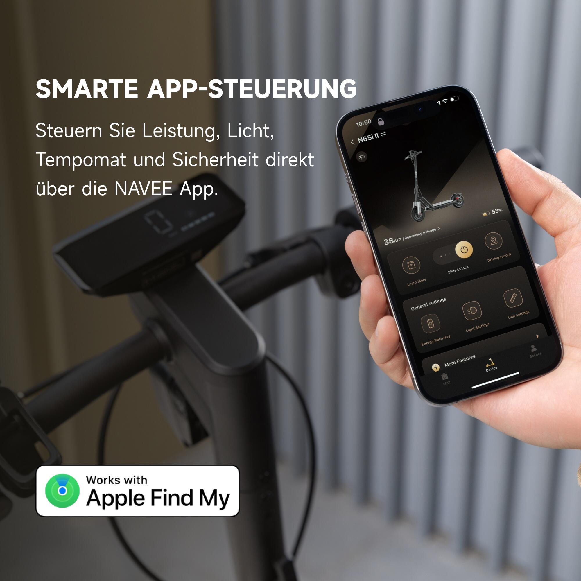 E-Scooter Navee N65i II mit dt. Straßenzulassung 10/15