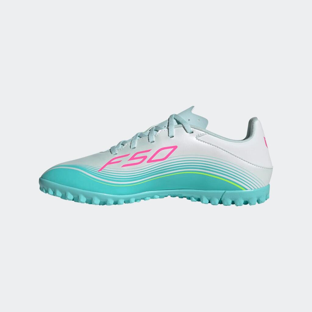 Guayos de Fútbol para Adulto Adidas F50 Messi Club TF Blanco