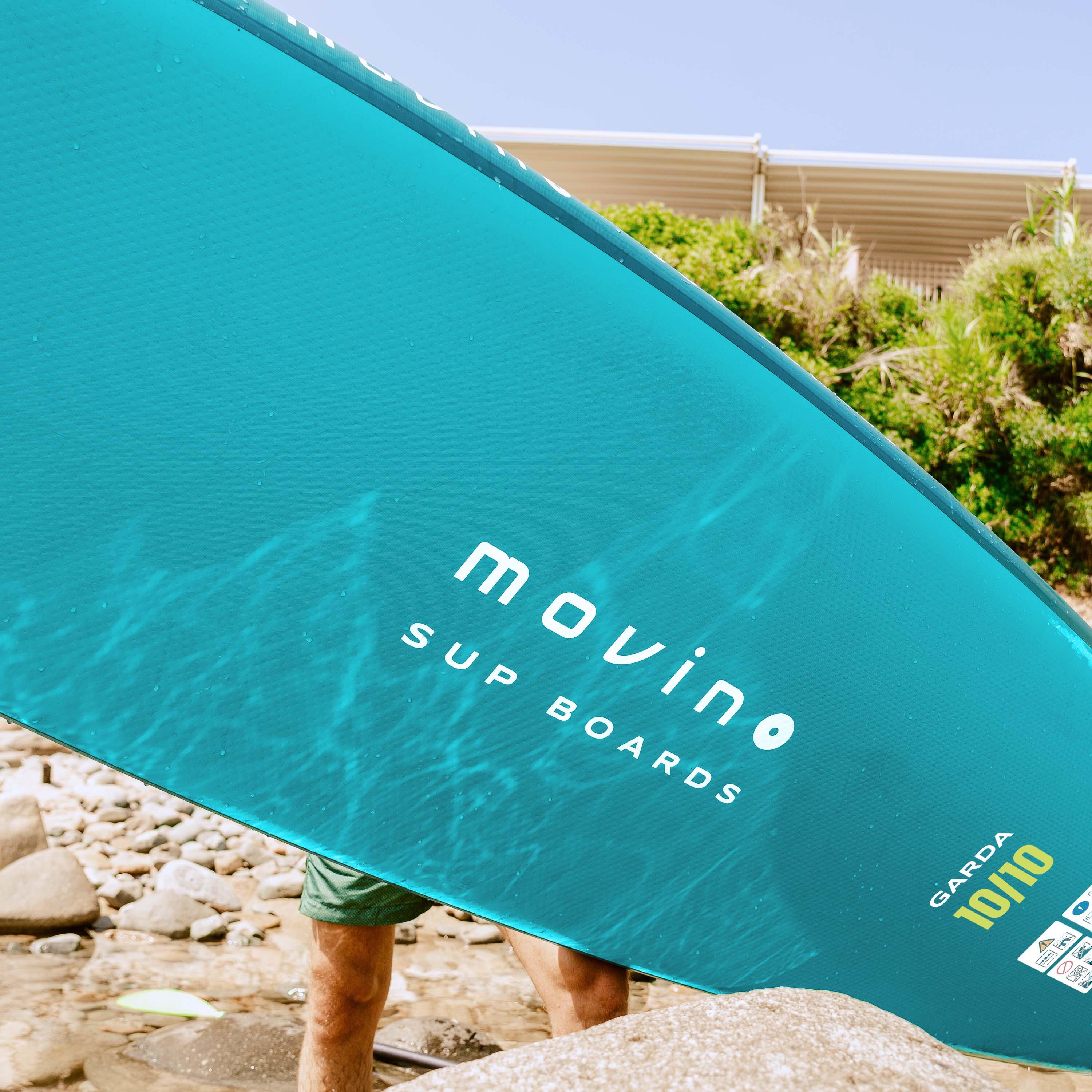 Zestaw SUP Movino Garda 330 cm z siedziskiem kajakowym Turkus/Limonka 7/7