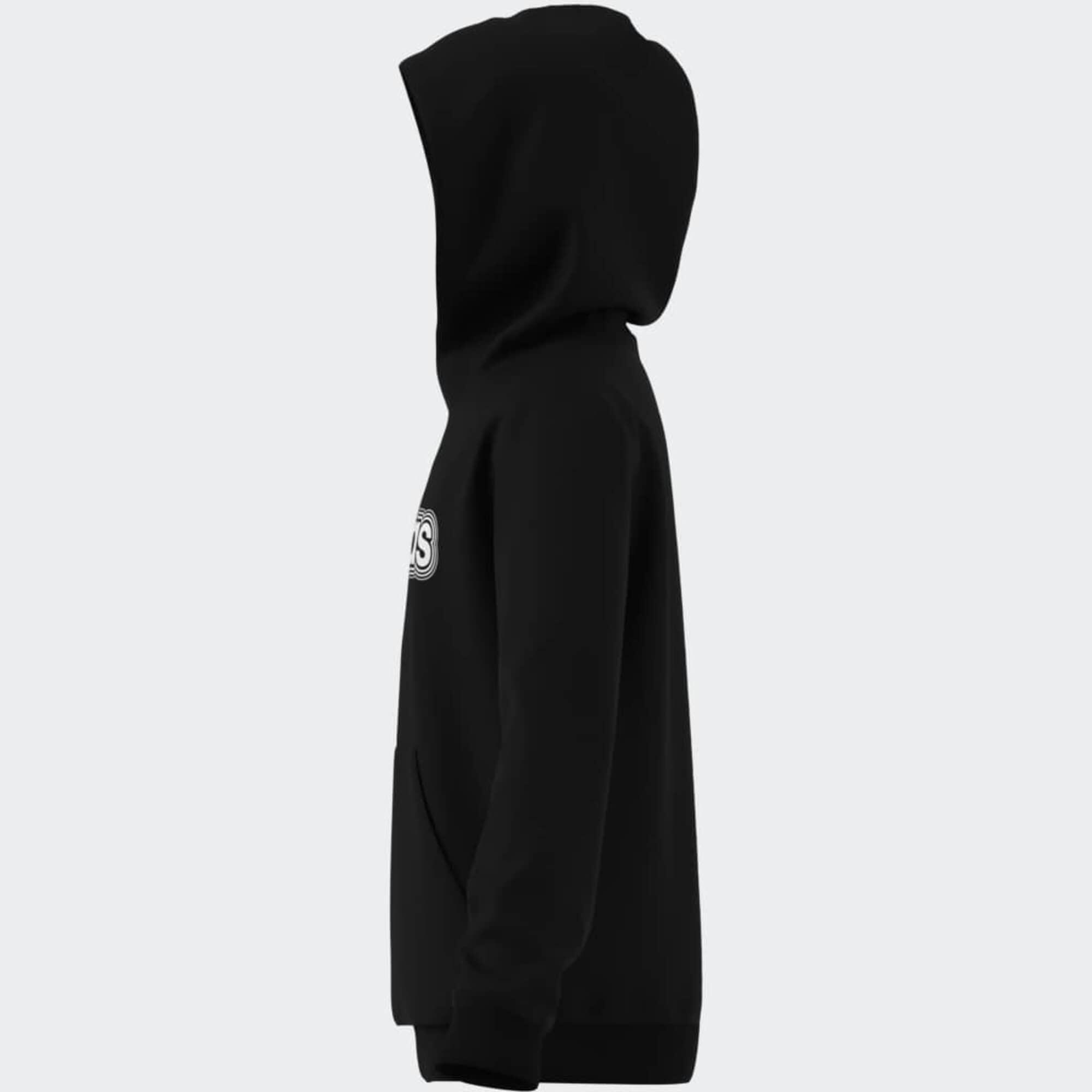 Kinder-Kapuzensweatshirt, schwarz 8/9