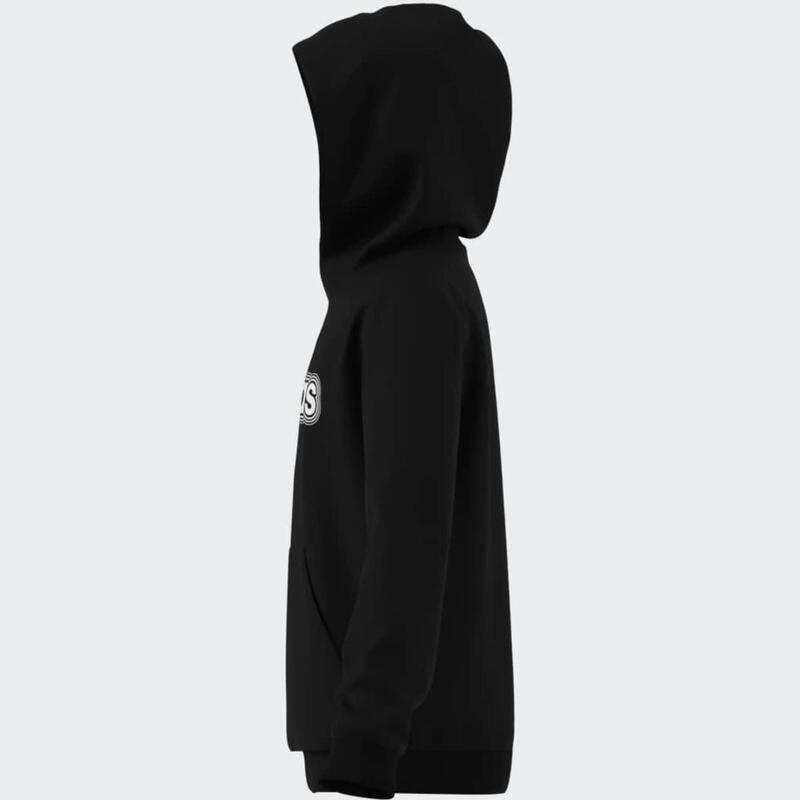 Hanorac cu glugă ADIDAS Negru Copii