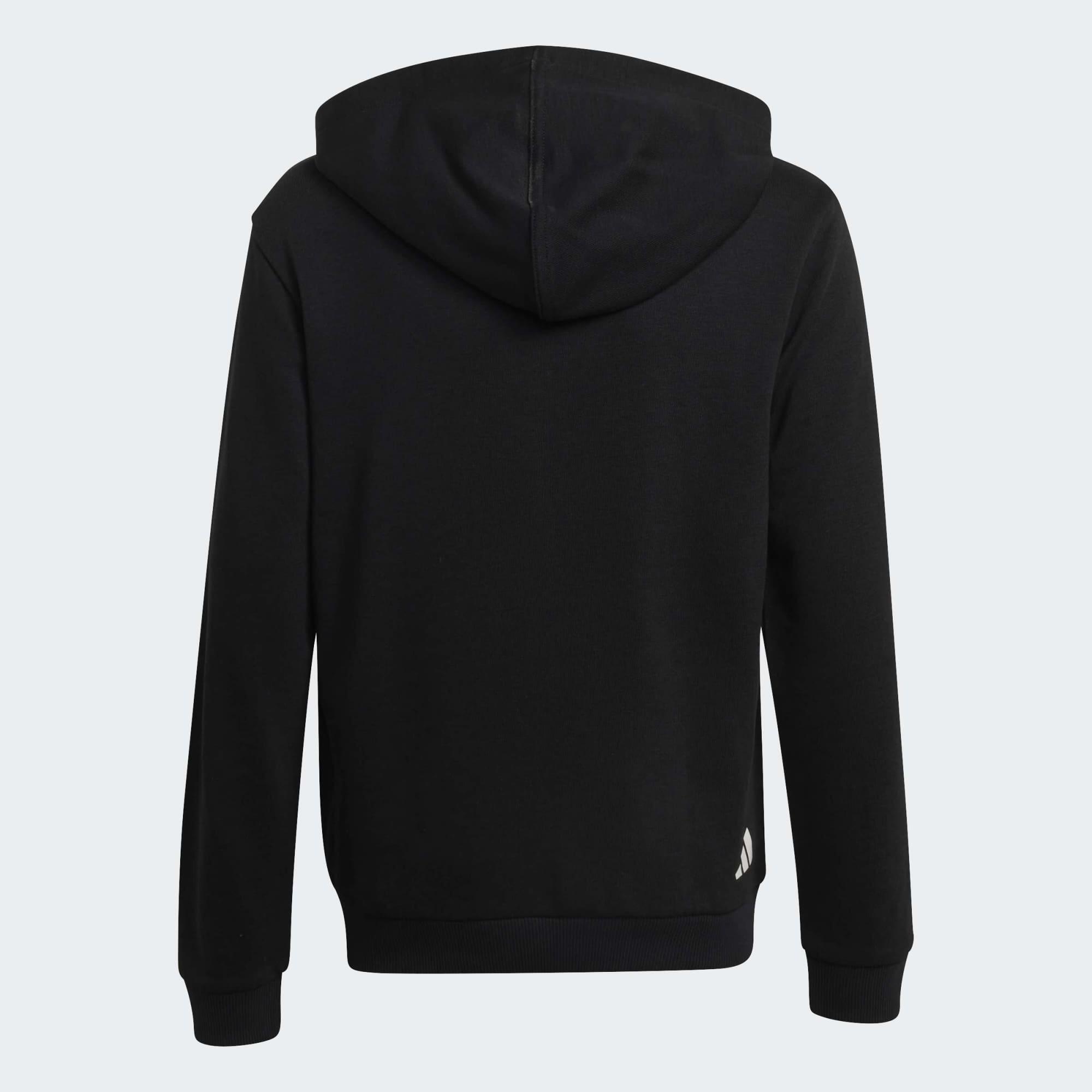 Kinder-Kapuzensweatshirt, schwarz 2/9