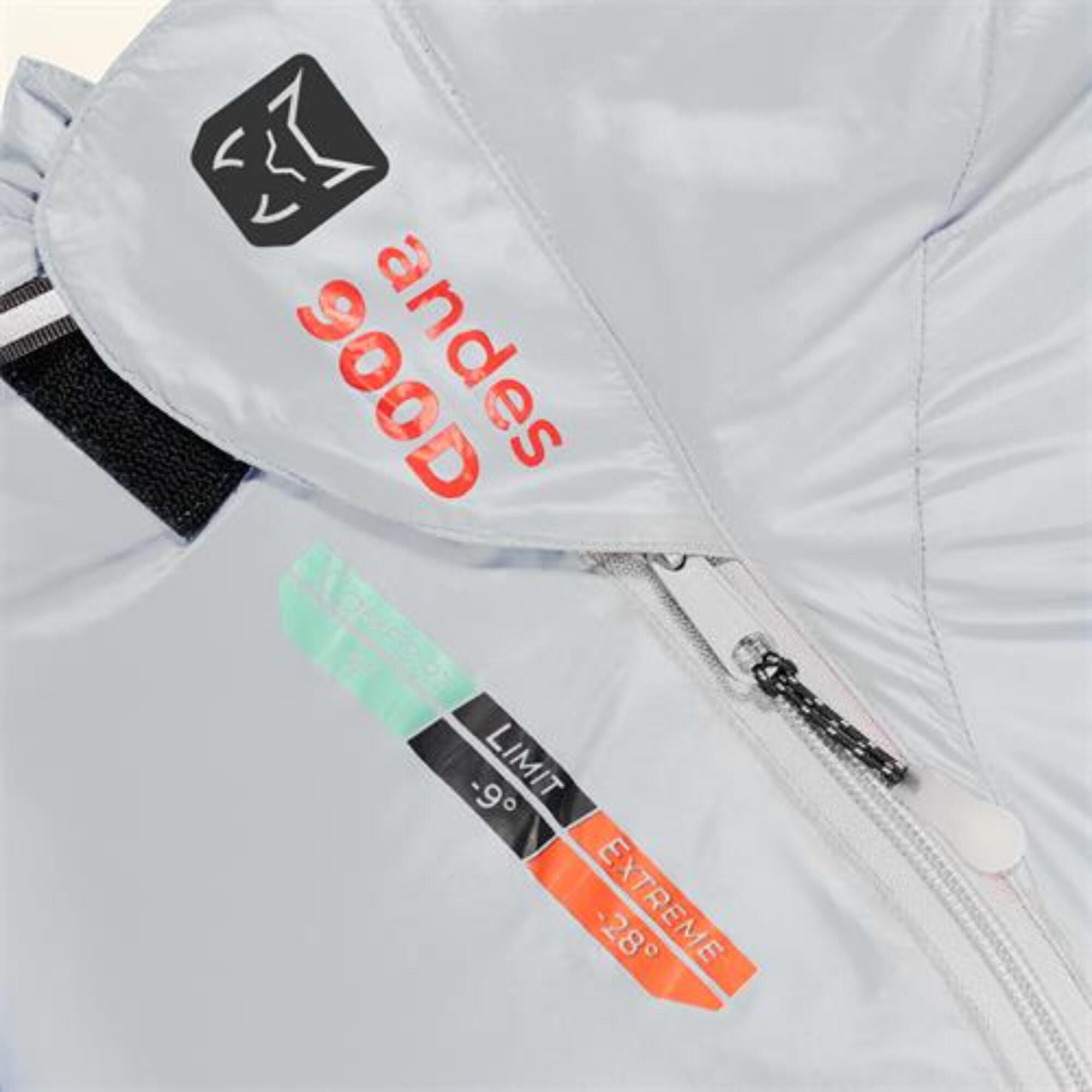 Saco de dormir gris ANDES 1500 K30 - CD 2/4