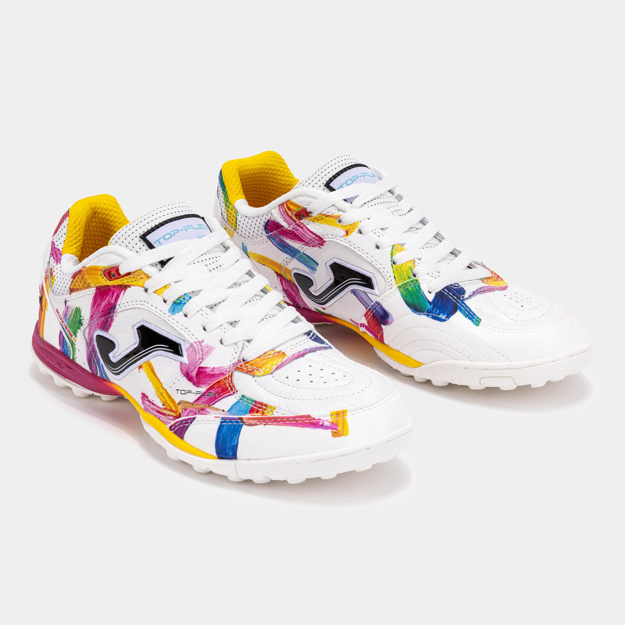 Scarpe calcetto adulto JOMA TOP FLEX bianche fantasy 2/5