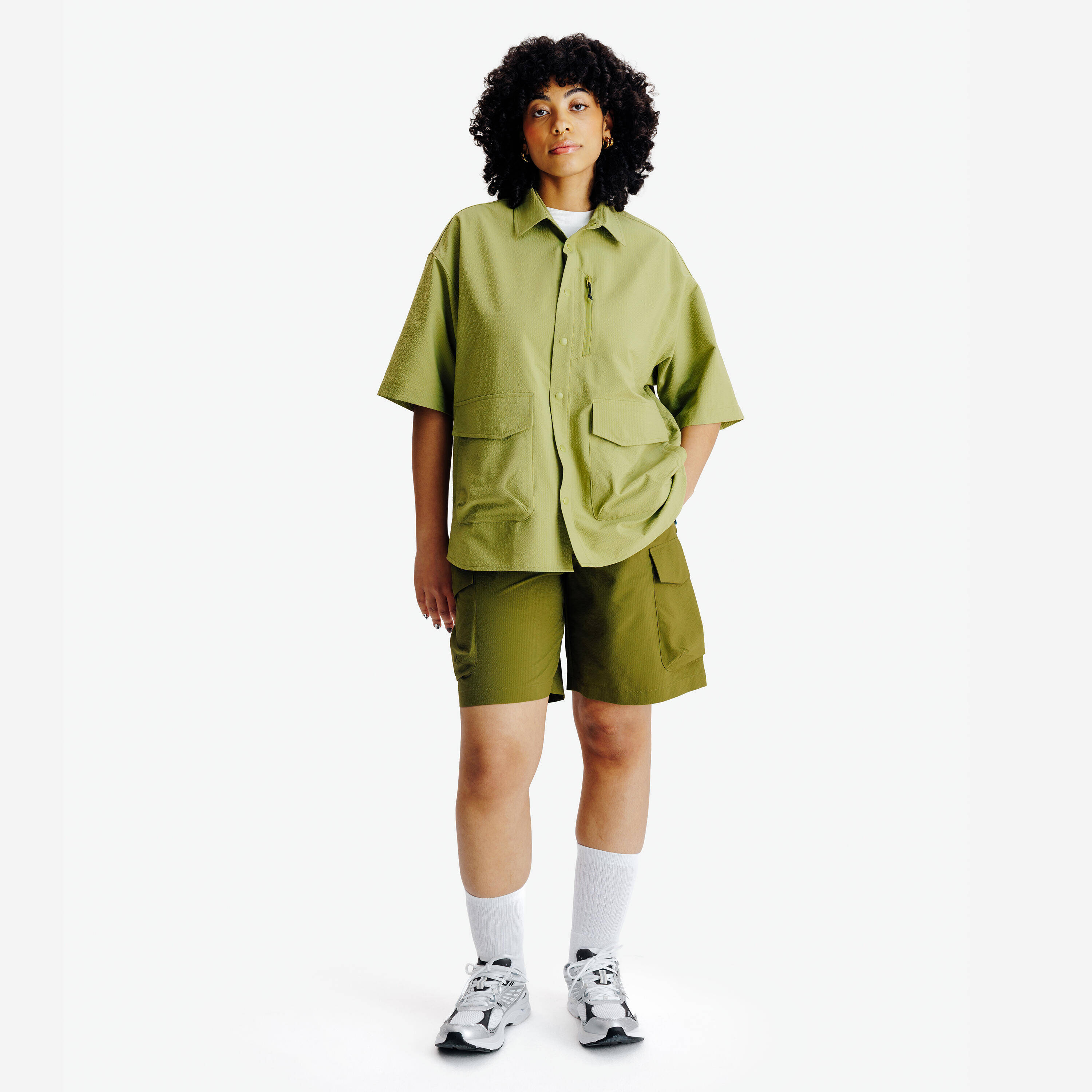 Unisex Seerucker Short, Lifetech, seaweed green -  5
