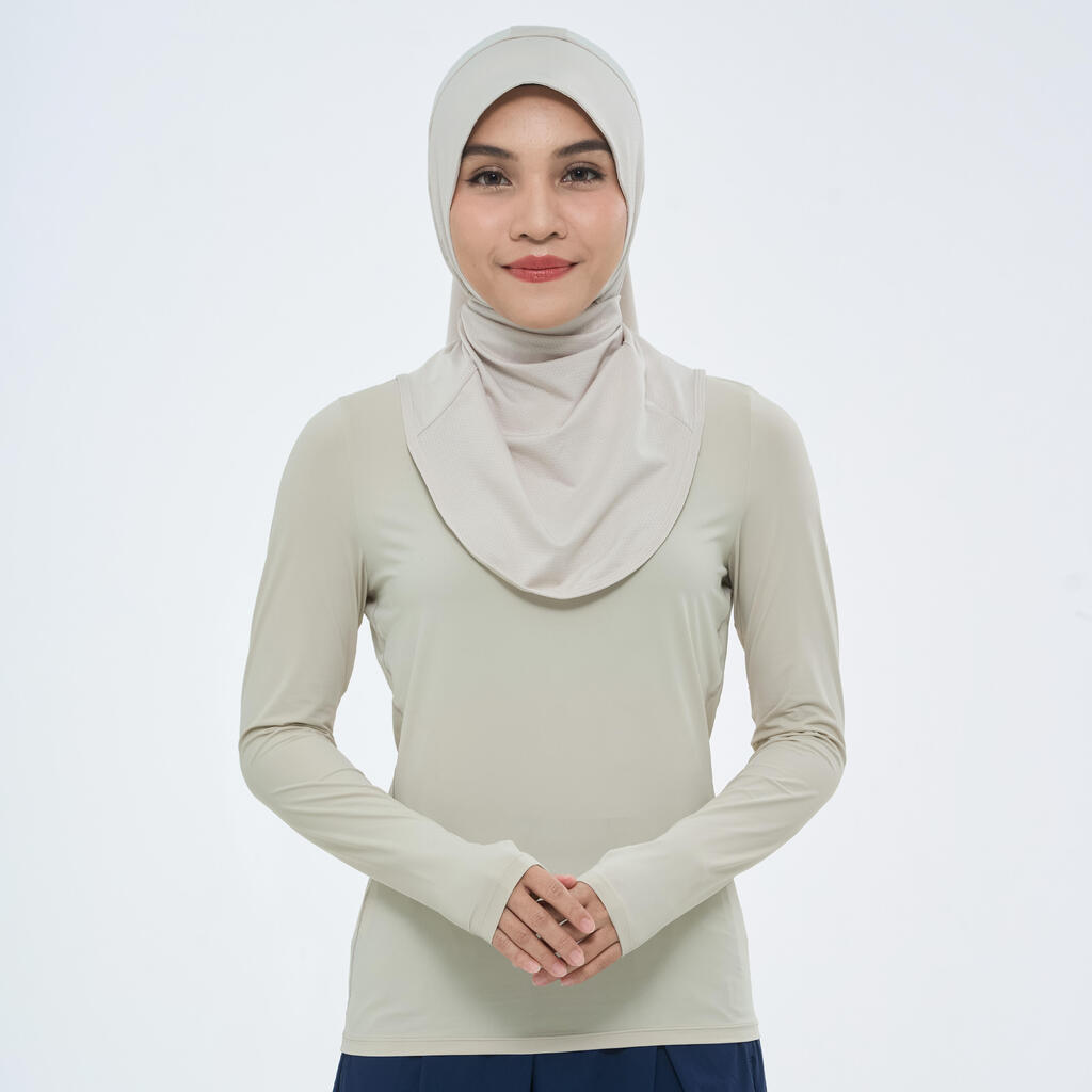 T-shirt "Seconde Peau" ultra doux avec toucher frais col rond beige