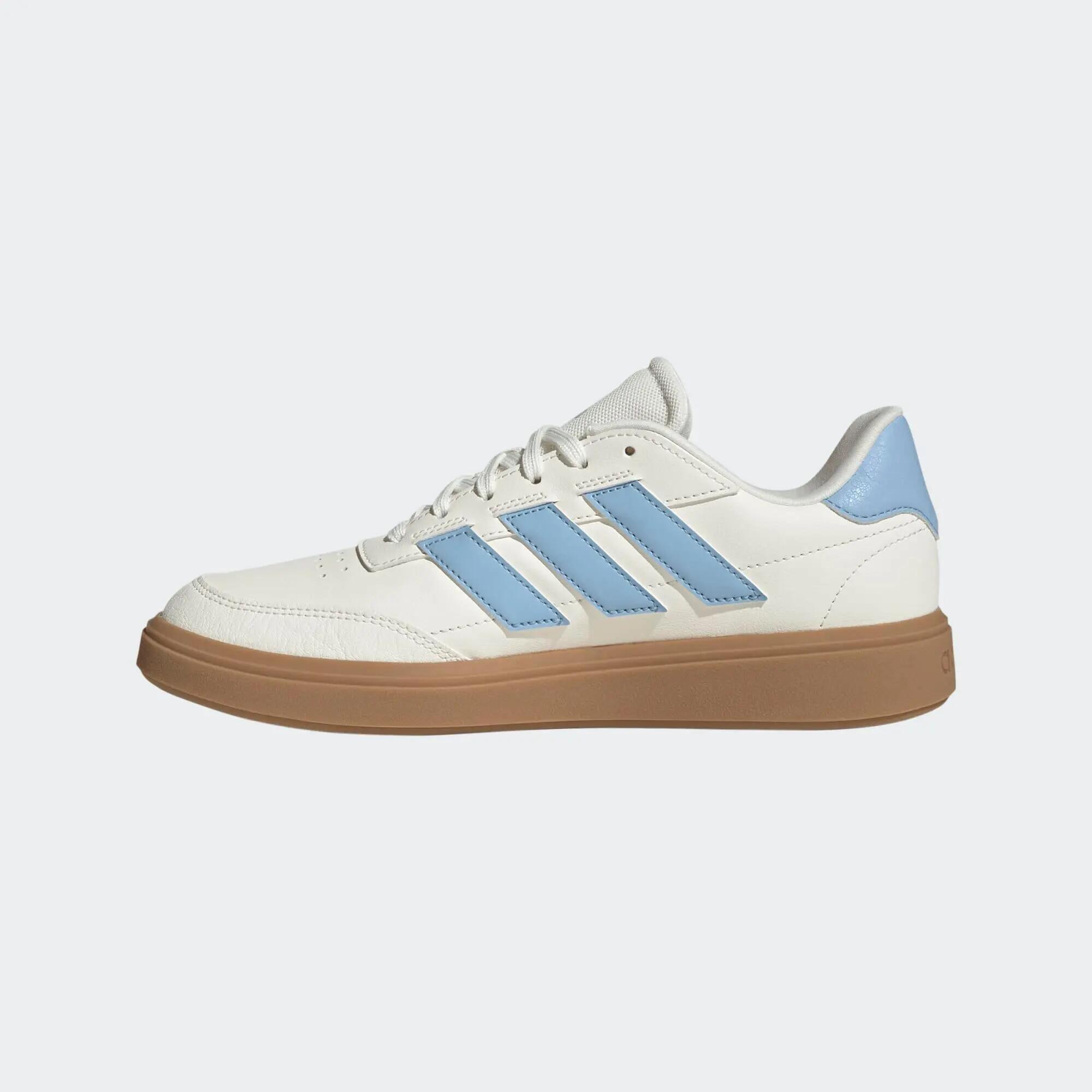 Tenis casuales sportswear para Mujer Adidas Courtblock - Blanco/Azul 6/9