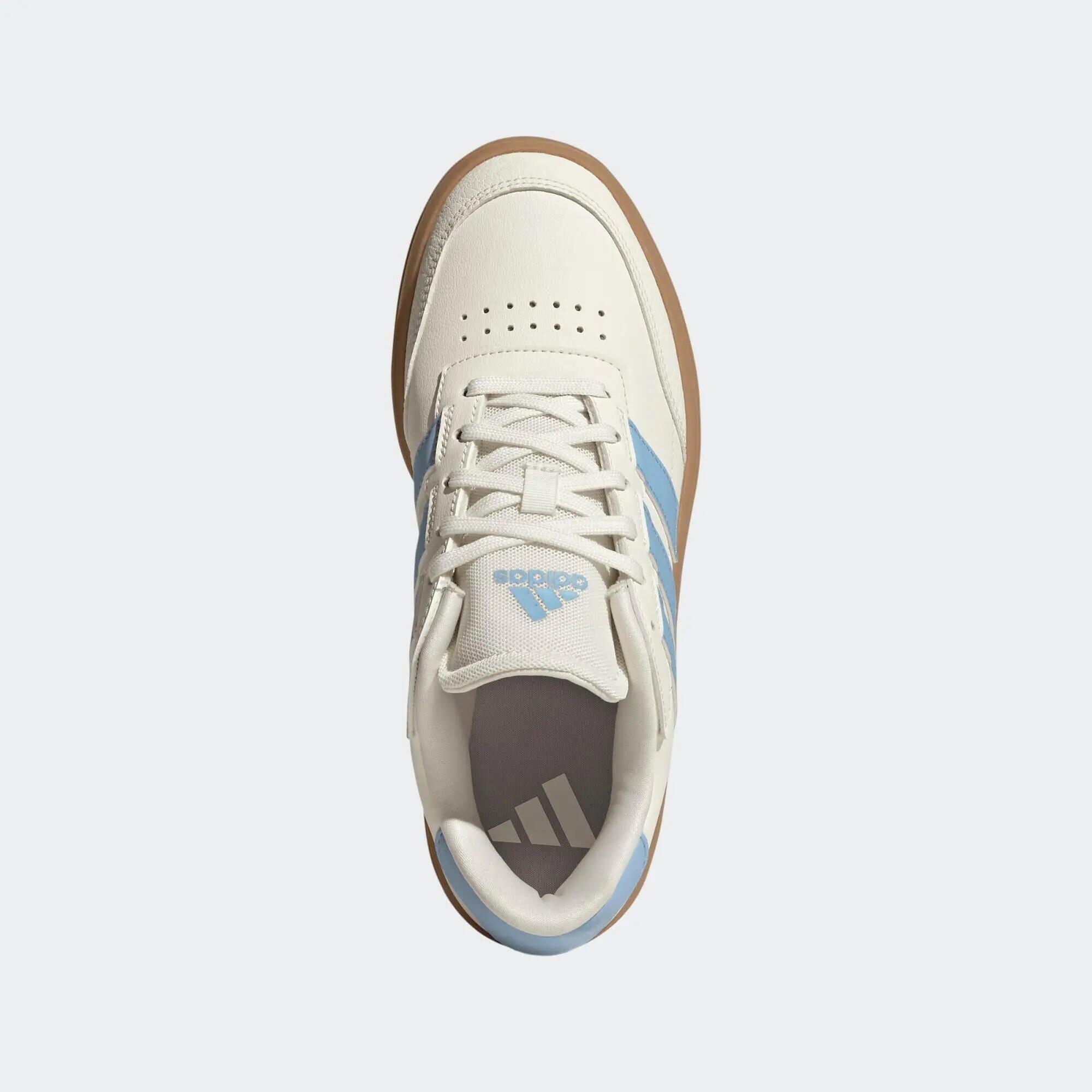 Tenis casuales sportswear para Mujer Adidas Courtblock - Blanco/Azul 3/9