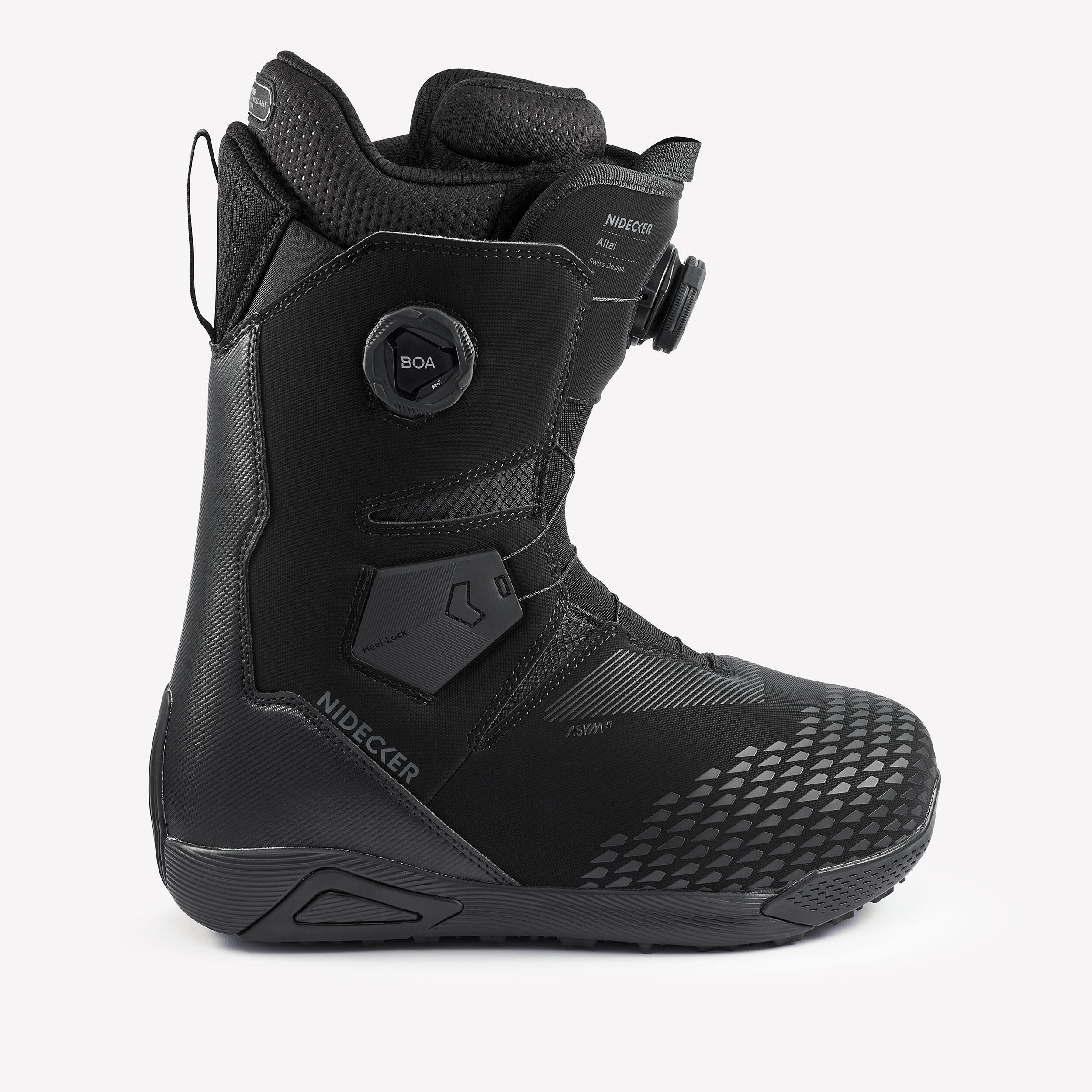 Clăpari de snowboard All Mountain Dublu BOA Nidecker Altai Negru Bărbați