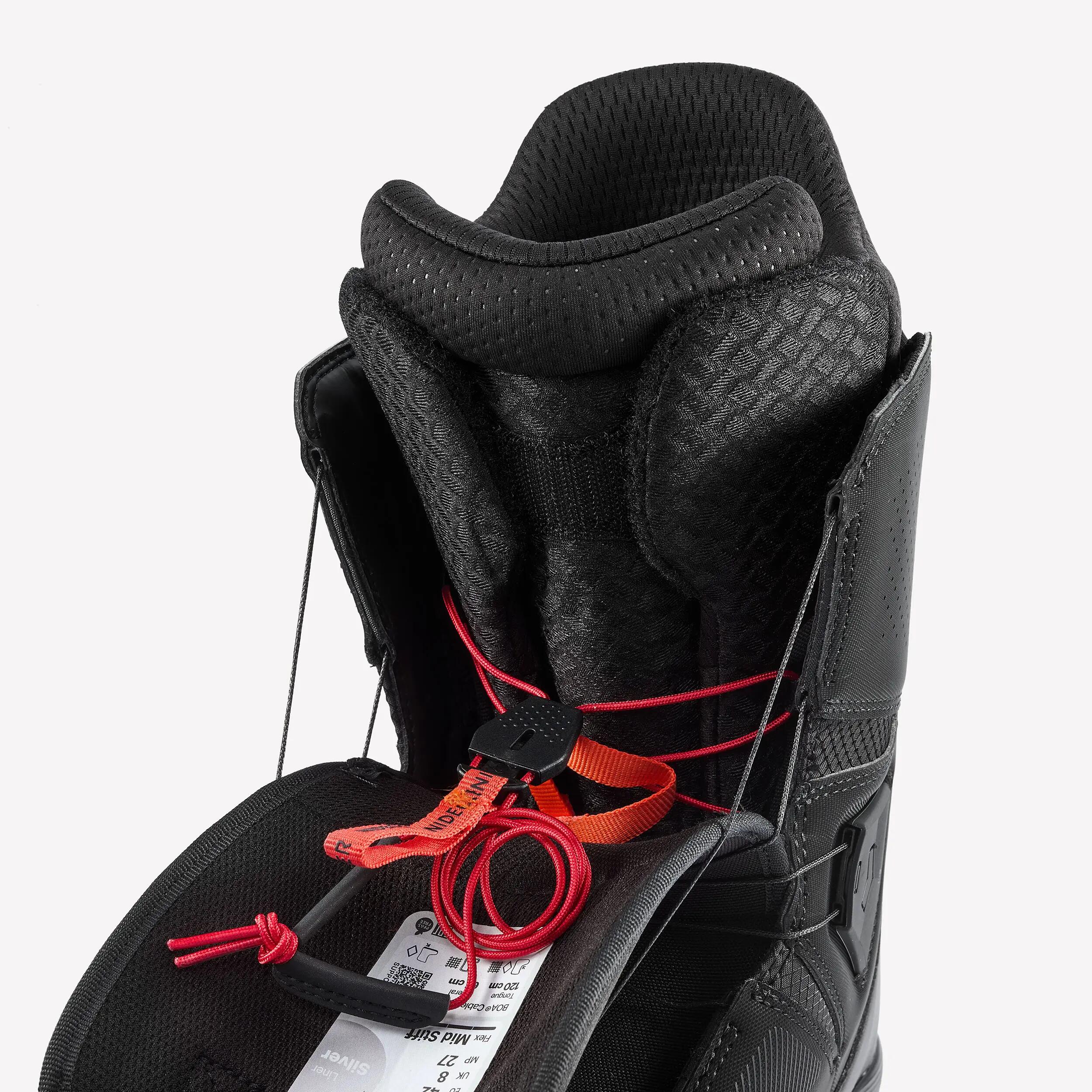 Boots de snowboard all mountain double BOA Homme, Nidecker Altai noir 8/9
