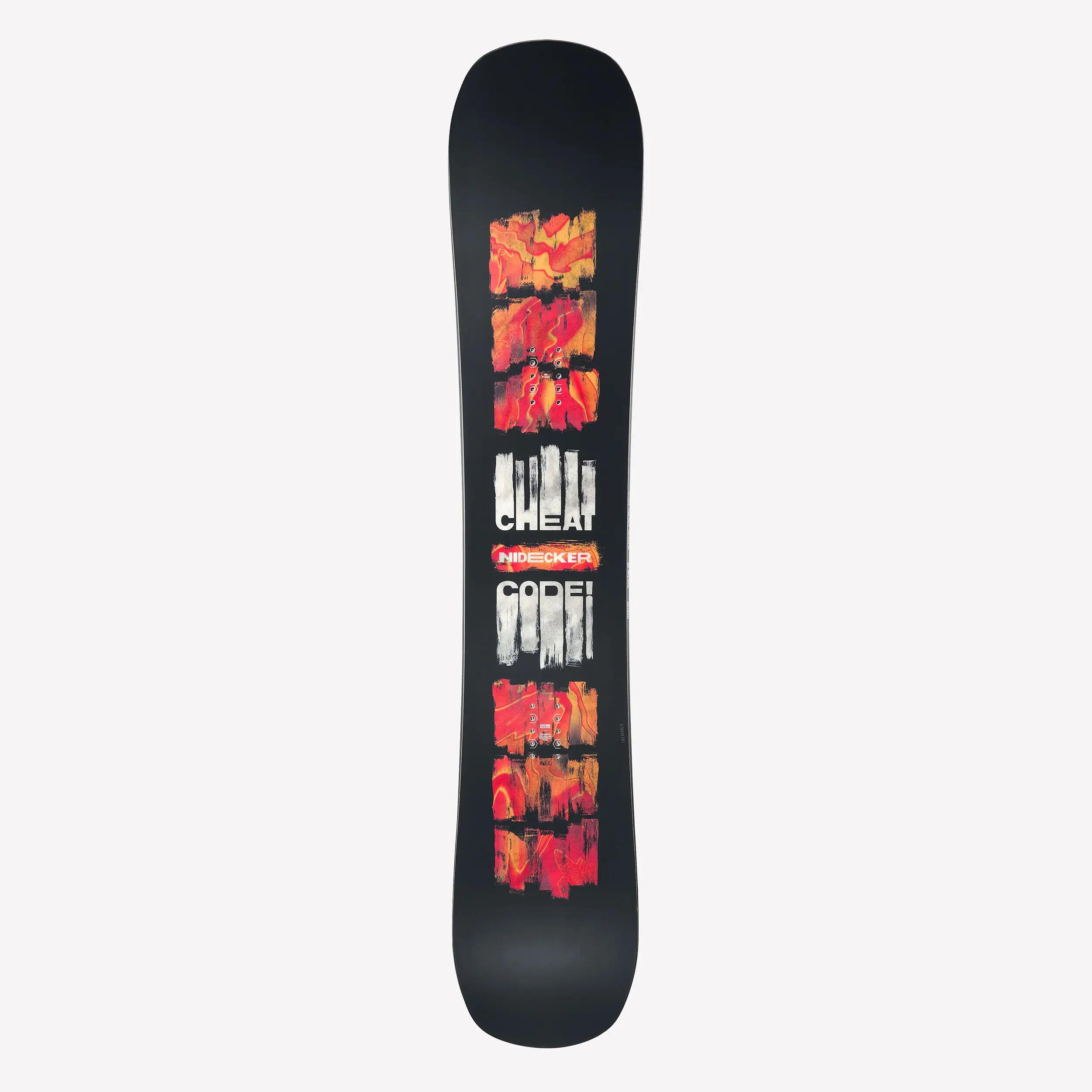 Placă de snowboard All Mountain, NIDECKER Cheat Code Negru/Roșu Bărbați 2/4