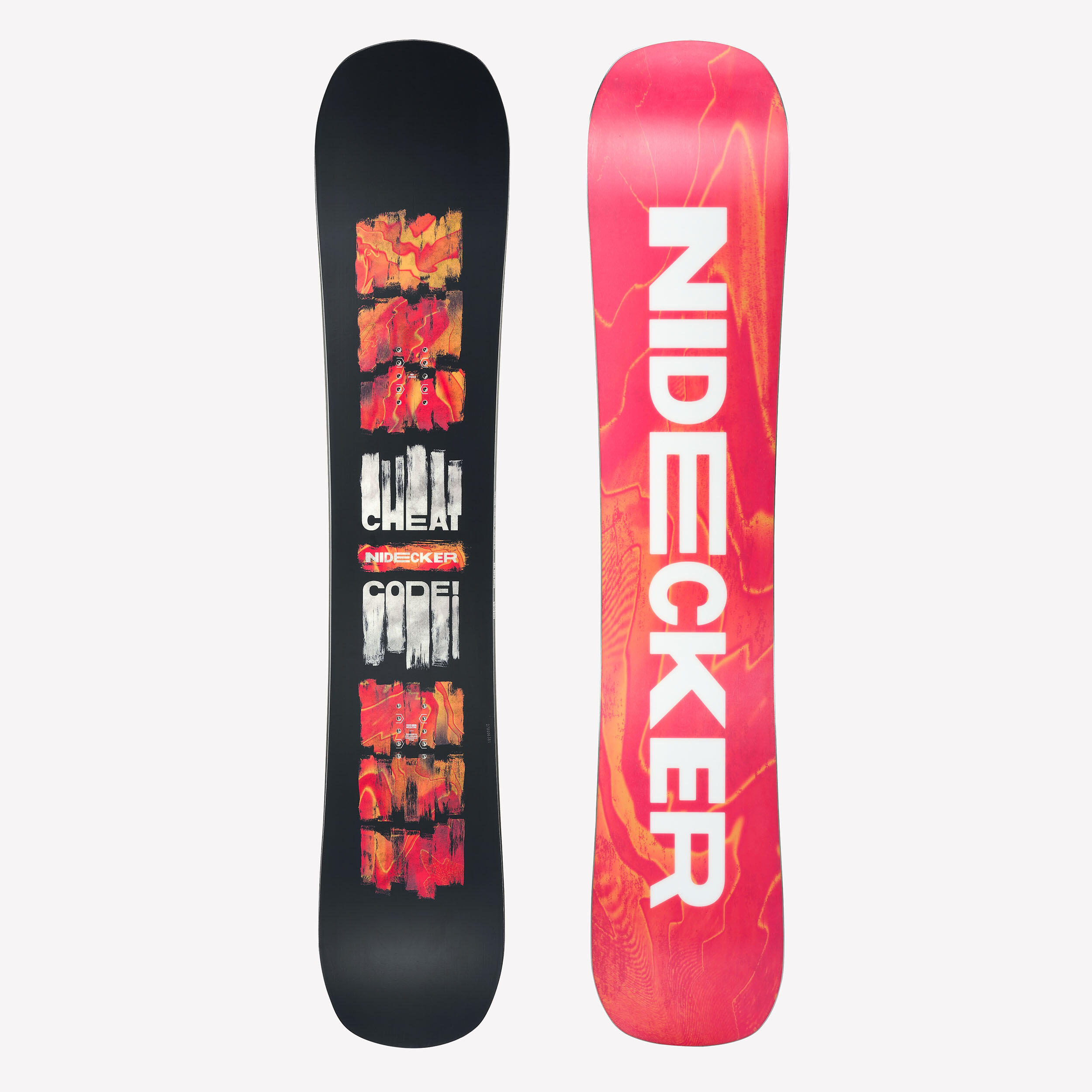 Placă de snowboard All Mountain, NIDECKER Cheat Code Negru/Roșu Bărbați