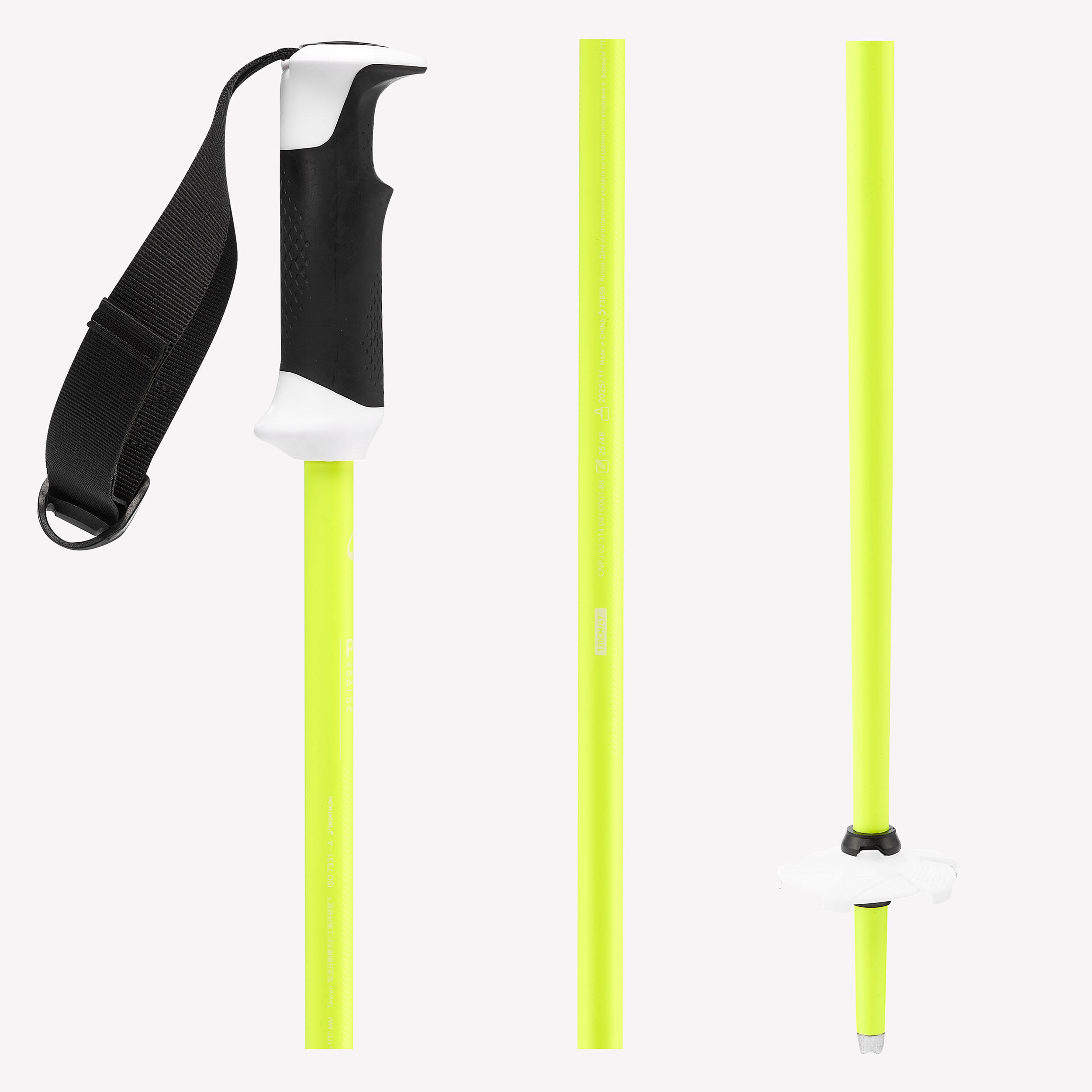 Kosma Lot 12 Bâtons De Slalom – 1,5 M, Pointe Métal, Ressort, Sac Transport, Jaune, Agilité Football