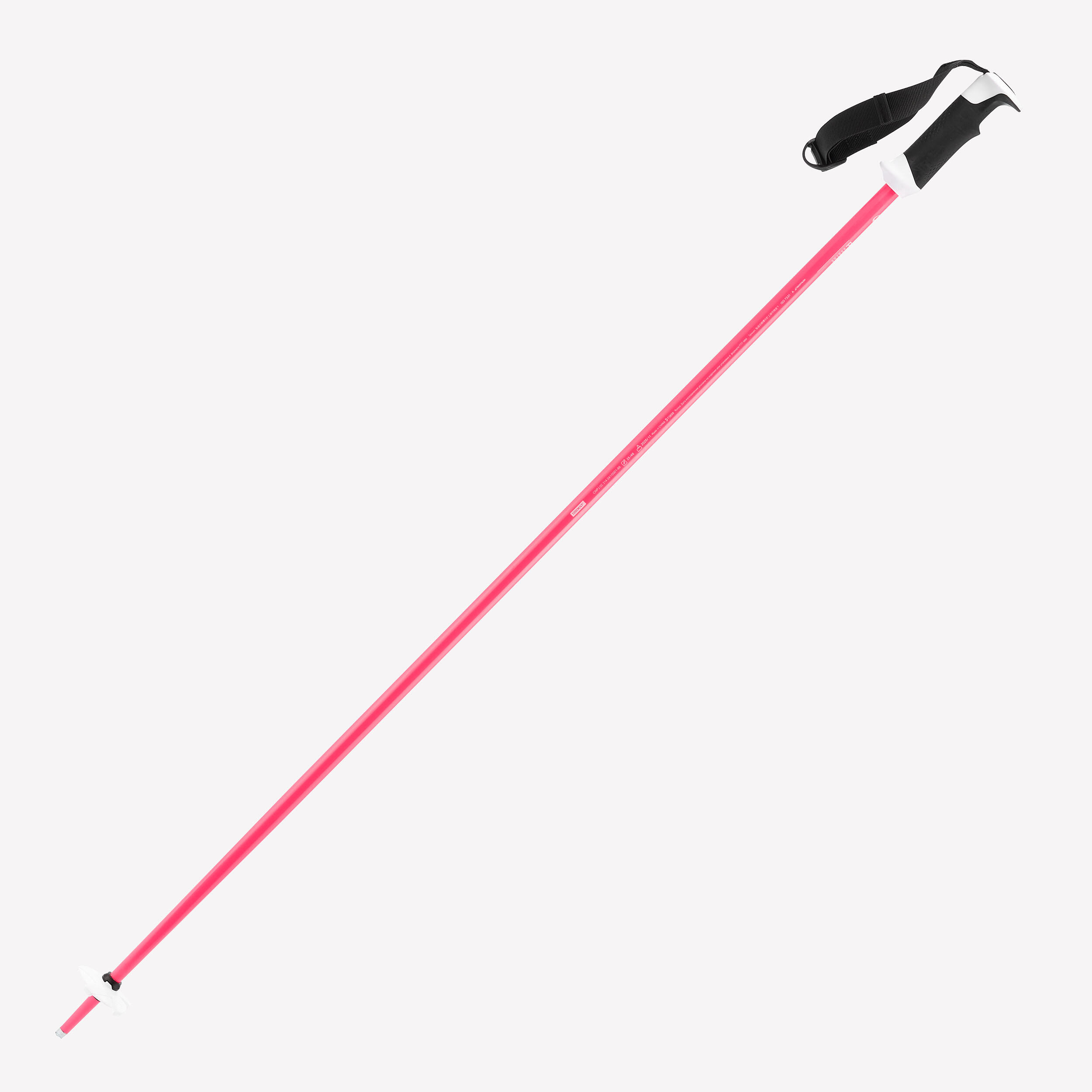 Bastoncini sci adulto BOOST 500 SAFETY rosa fluo 2/6