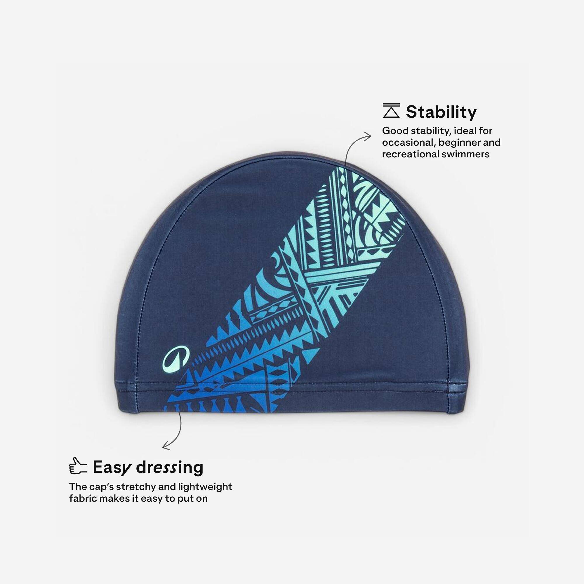 Mesh Swim Cap for Adults (56-59 cm) - Blue -  2