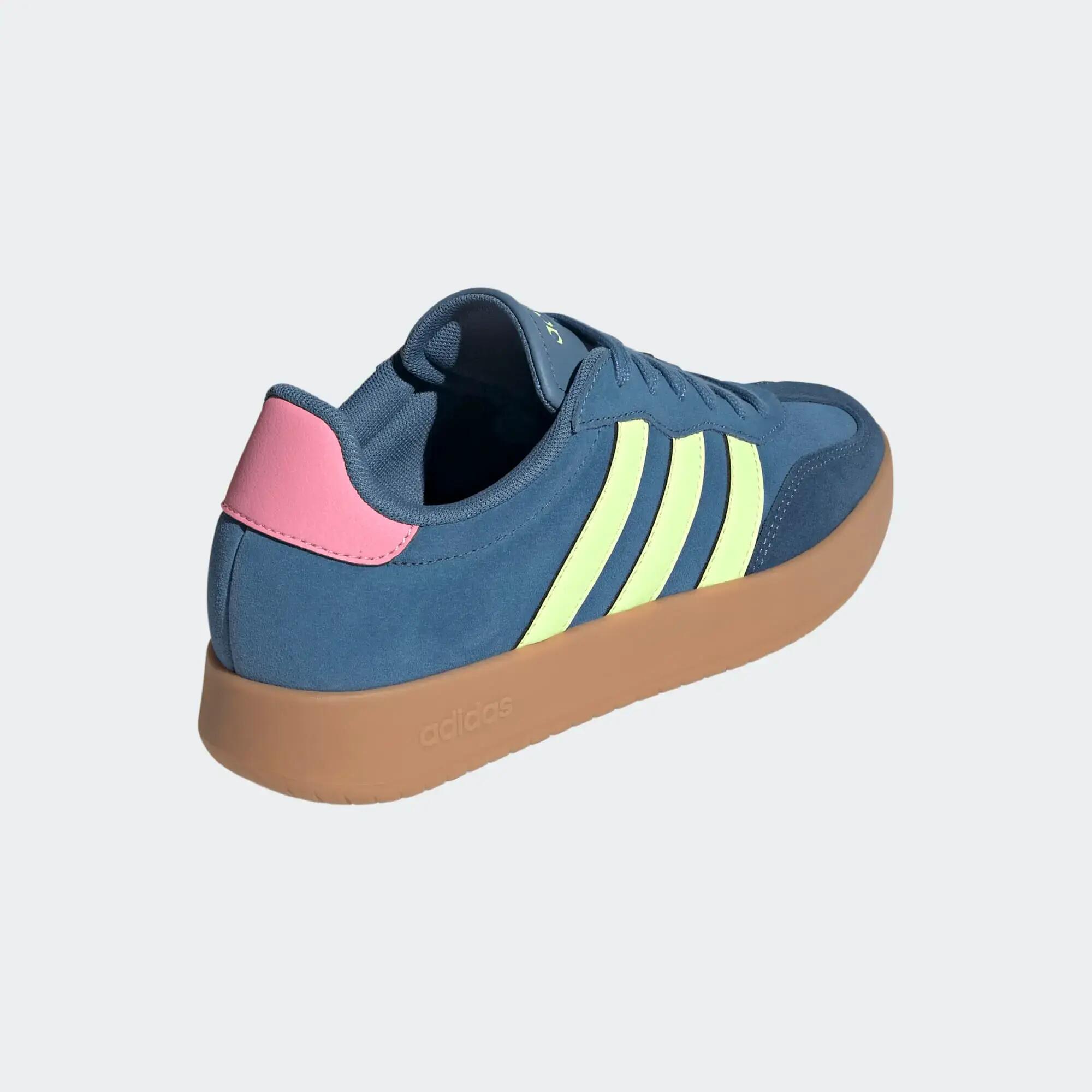 Tenis casuales sportswear para Mujer Adidas Barreda - Azul/Verde limón 8/8