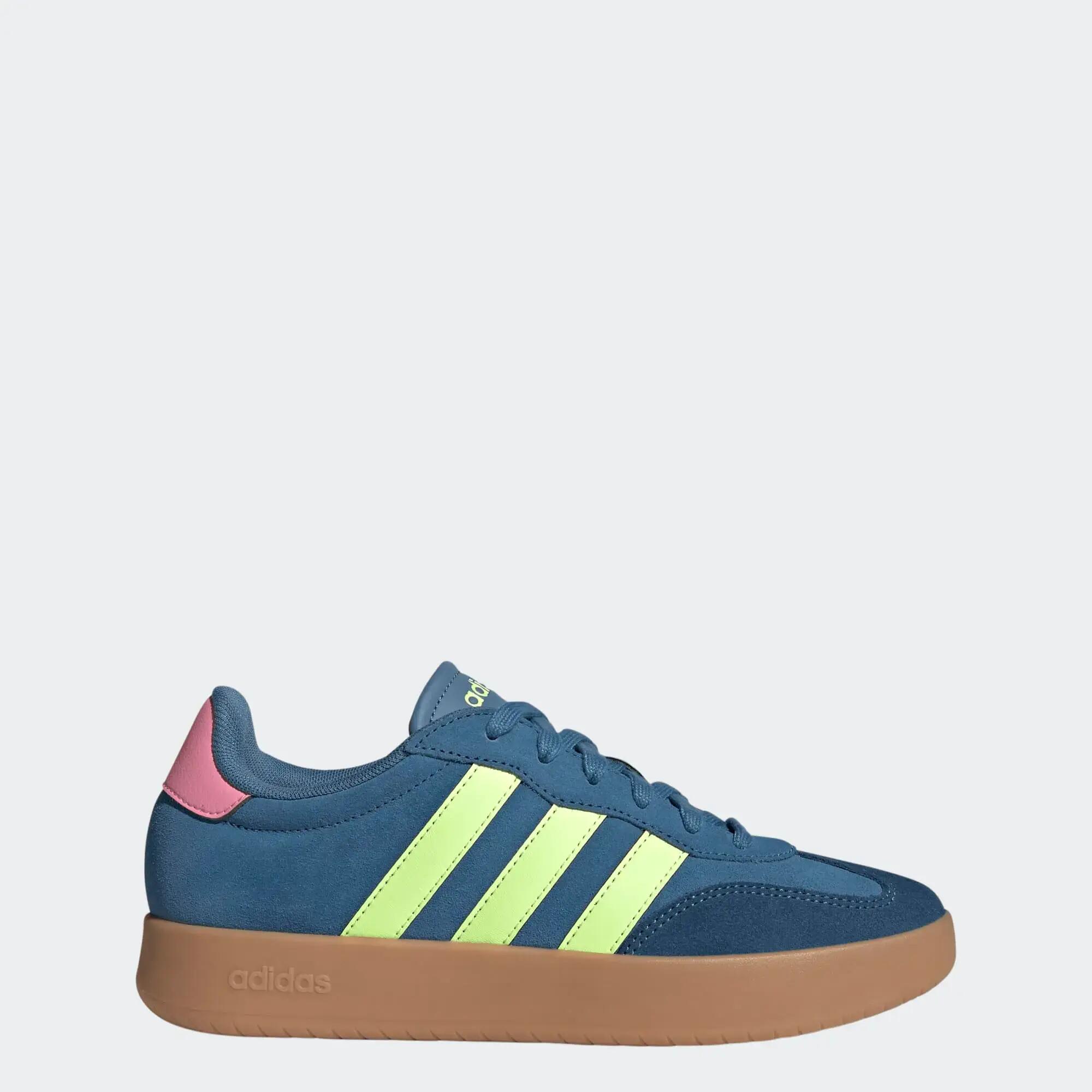 Tenis casuales sportswear para Mujer Adidas Barreda - Azul/Verde limón 2/8