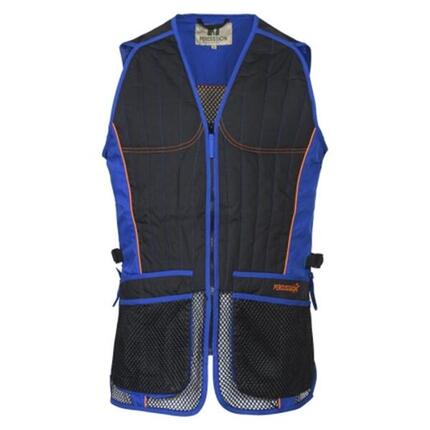 Gilet de ball-trap Percussion Evo - Noir / Bleu