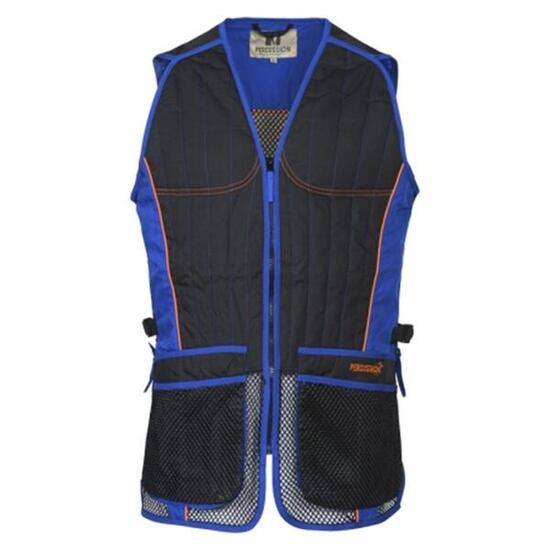 Gilet de ball-trap Percussion Evo - Noir / Bleu