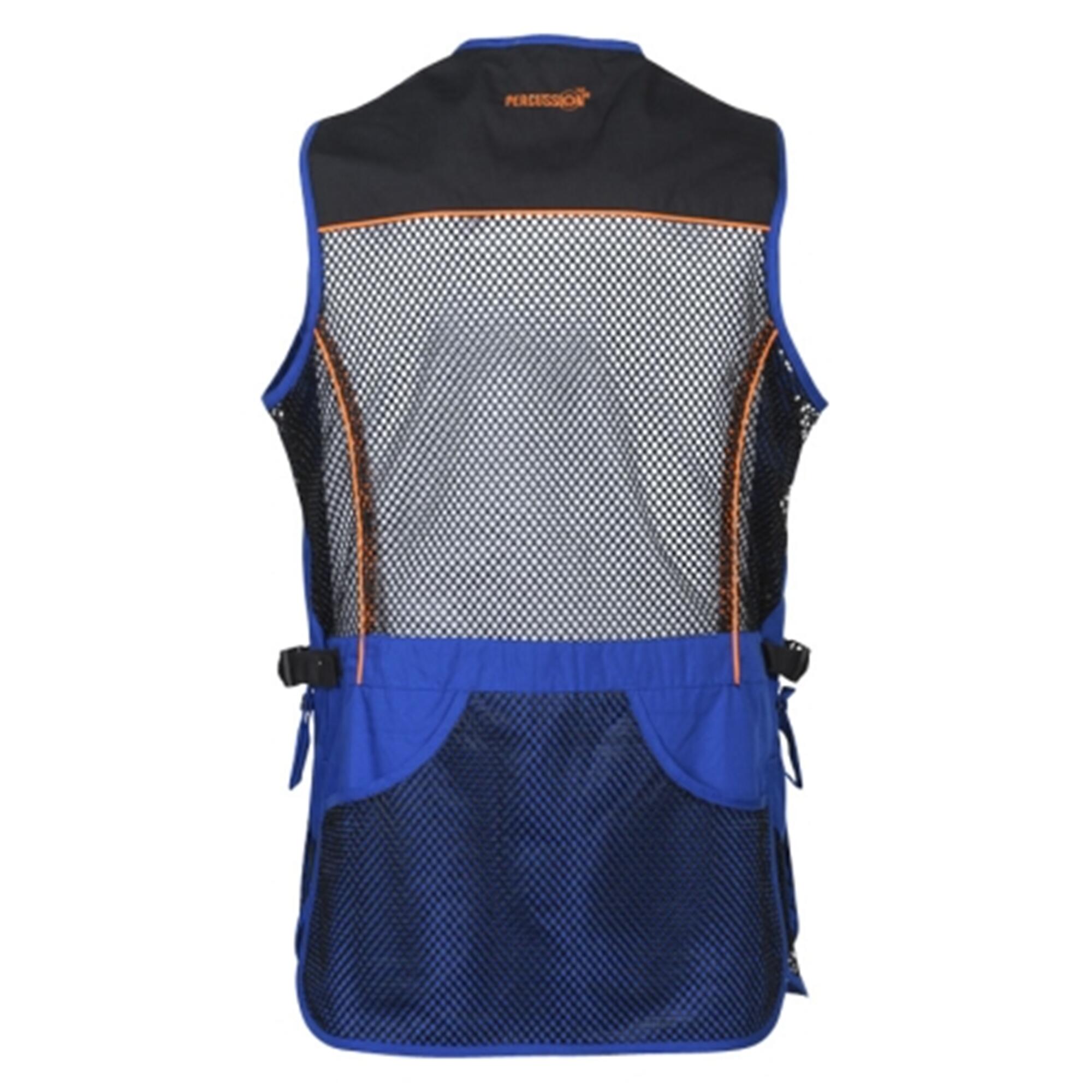 Gilet de ball-trap Percussion Evo - Noir / Bleu 2/2