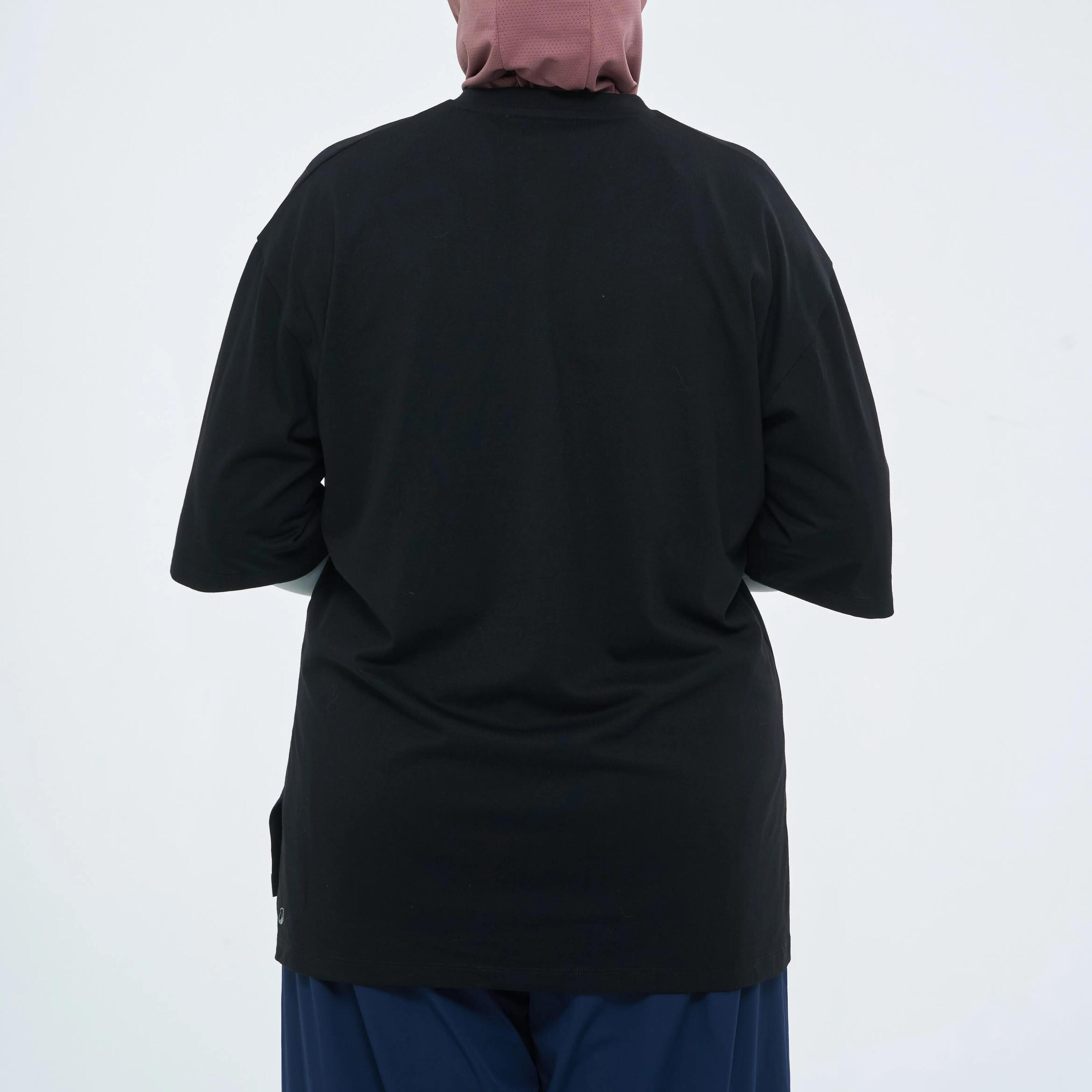 Kısa Kollu Oversize Tişört - Siyah - Coolmax 3/6