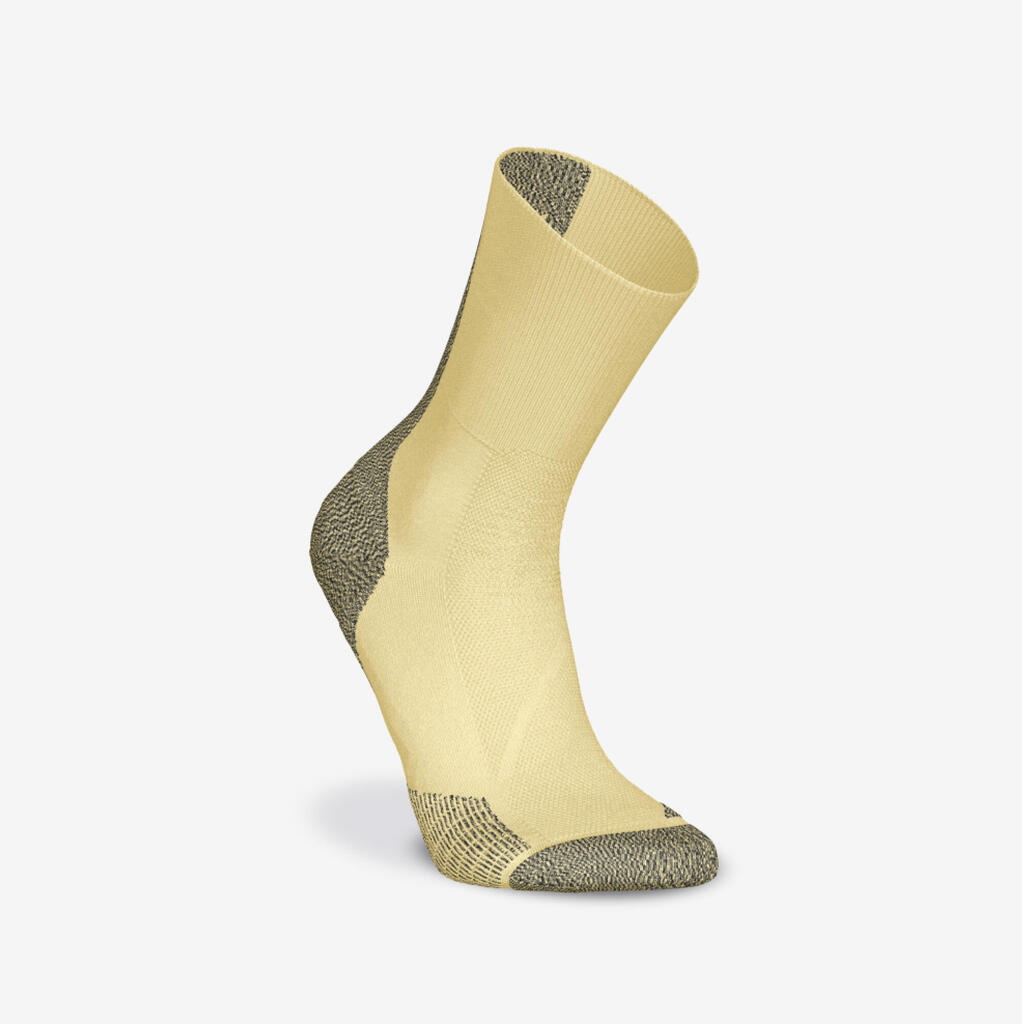 Chaussettes de running run900 fines mi-mollet Jaune