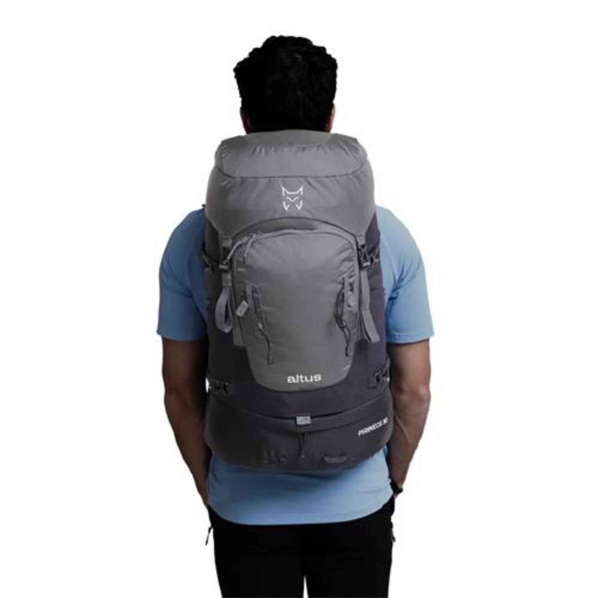 Mochila de montaña y trekking 30L Altus Pirineos 30 J30 gris - CD 4/10