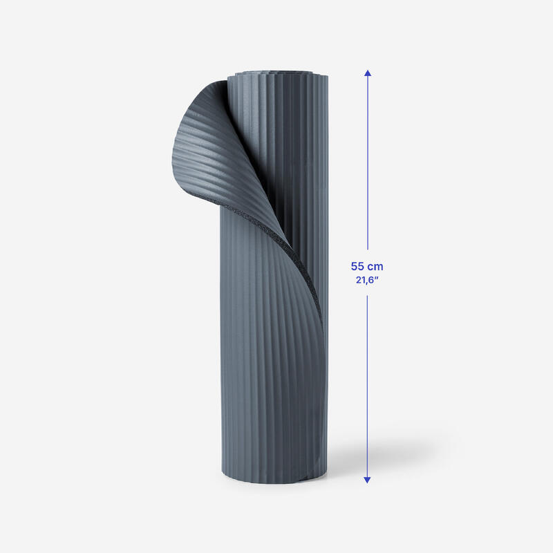Saltea Pilates confort grosime 10 mm, albastru și maro