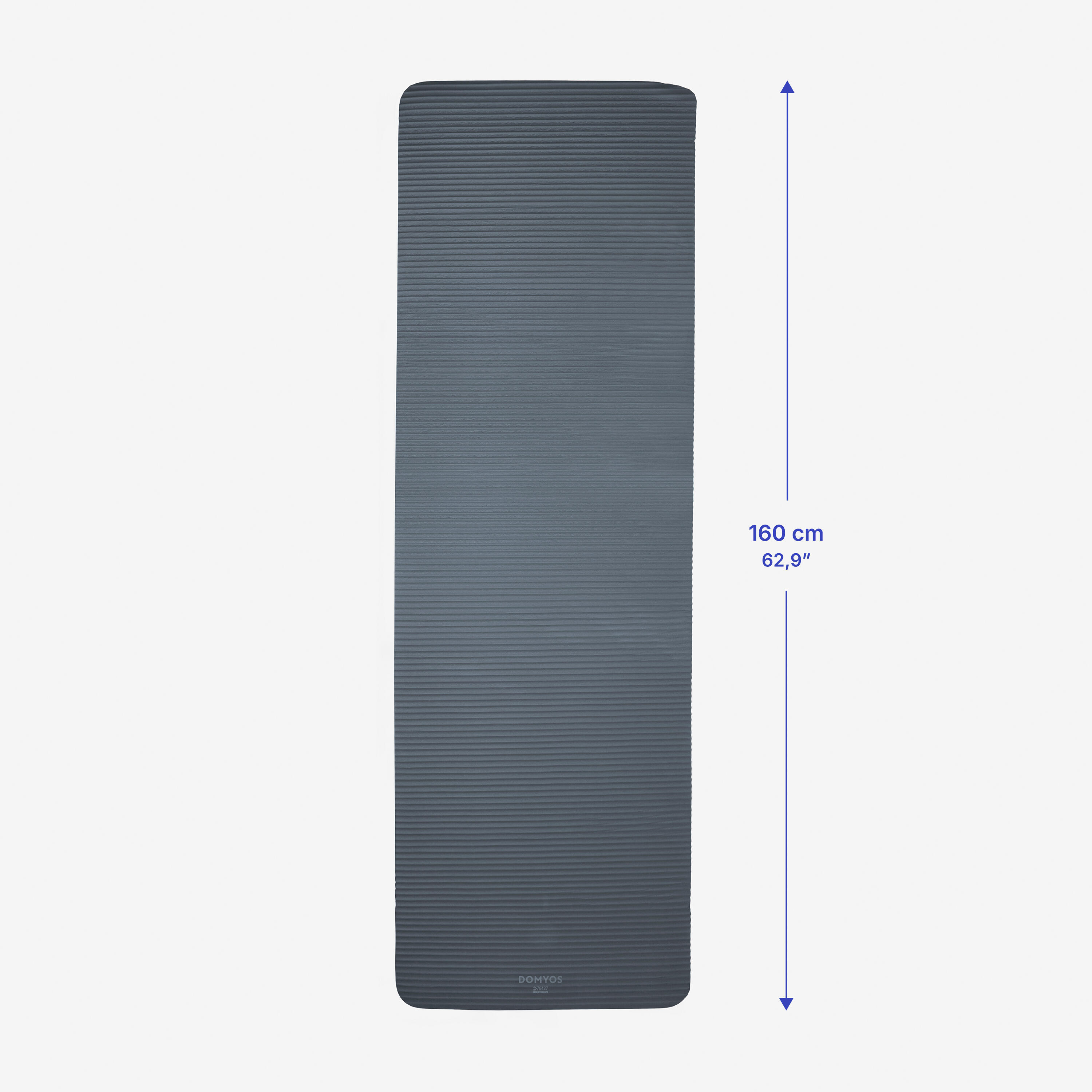 Tapis de Pilates confort épaisseur 10 mm, bleu et marron 6/6