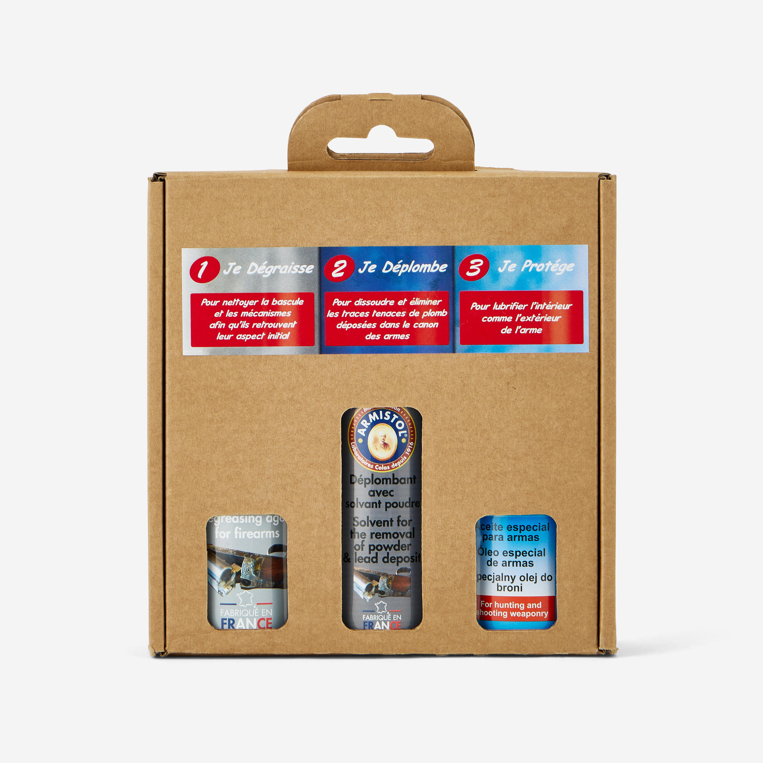 Kit 3 en 1 de nettoyage de l'arme 2/6