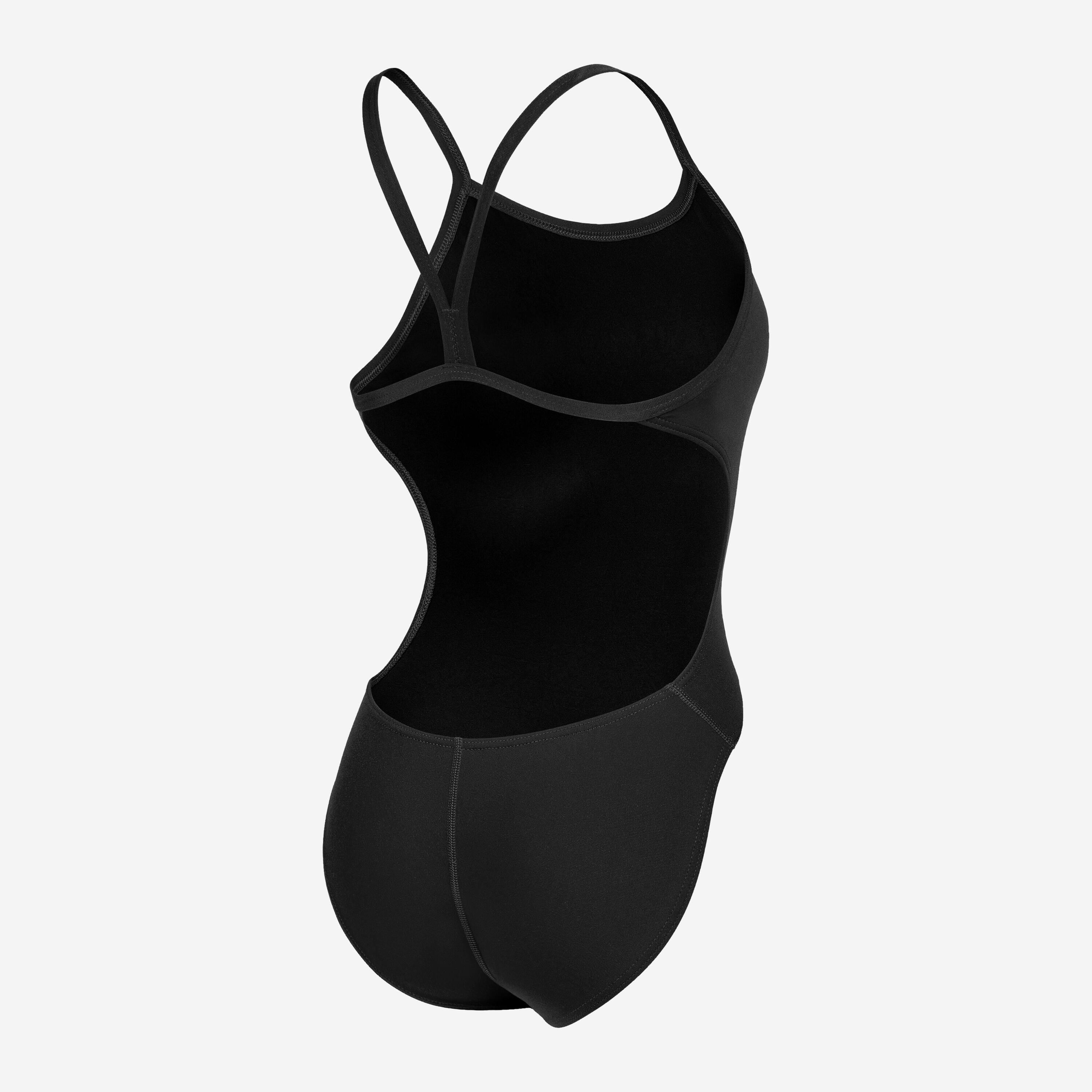 Maillot de Bain 1 Pièce Natation Femme ARENA NEW SOLID Noir 4/4
