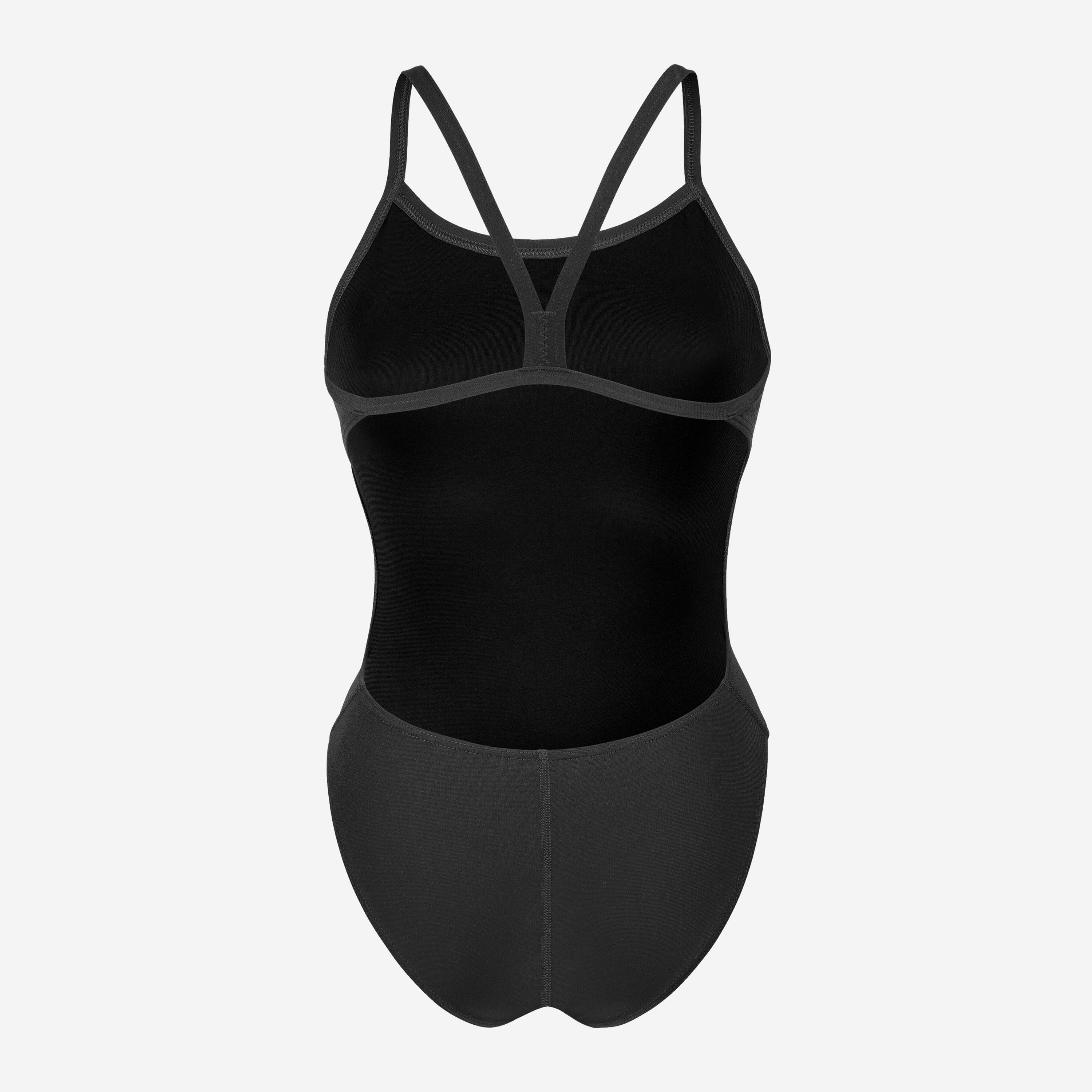 Maillot de Bain 1 Pièce Natation Femme ARENA NEW SOLID Noir 2/4