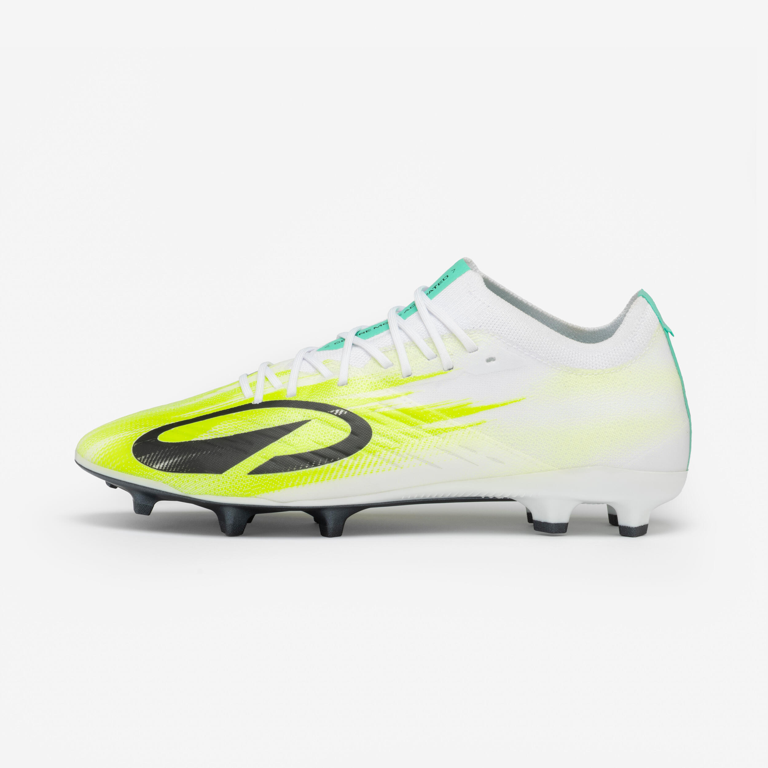 Adult Football Boots CLR 7 Elite FG - White/Yellow Meteor
