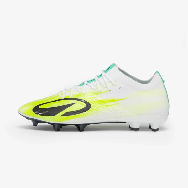 KIPSTA Botas de fútbol adulto CLR 7 Elite FG Blanco Amarillo Meteor