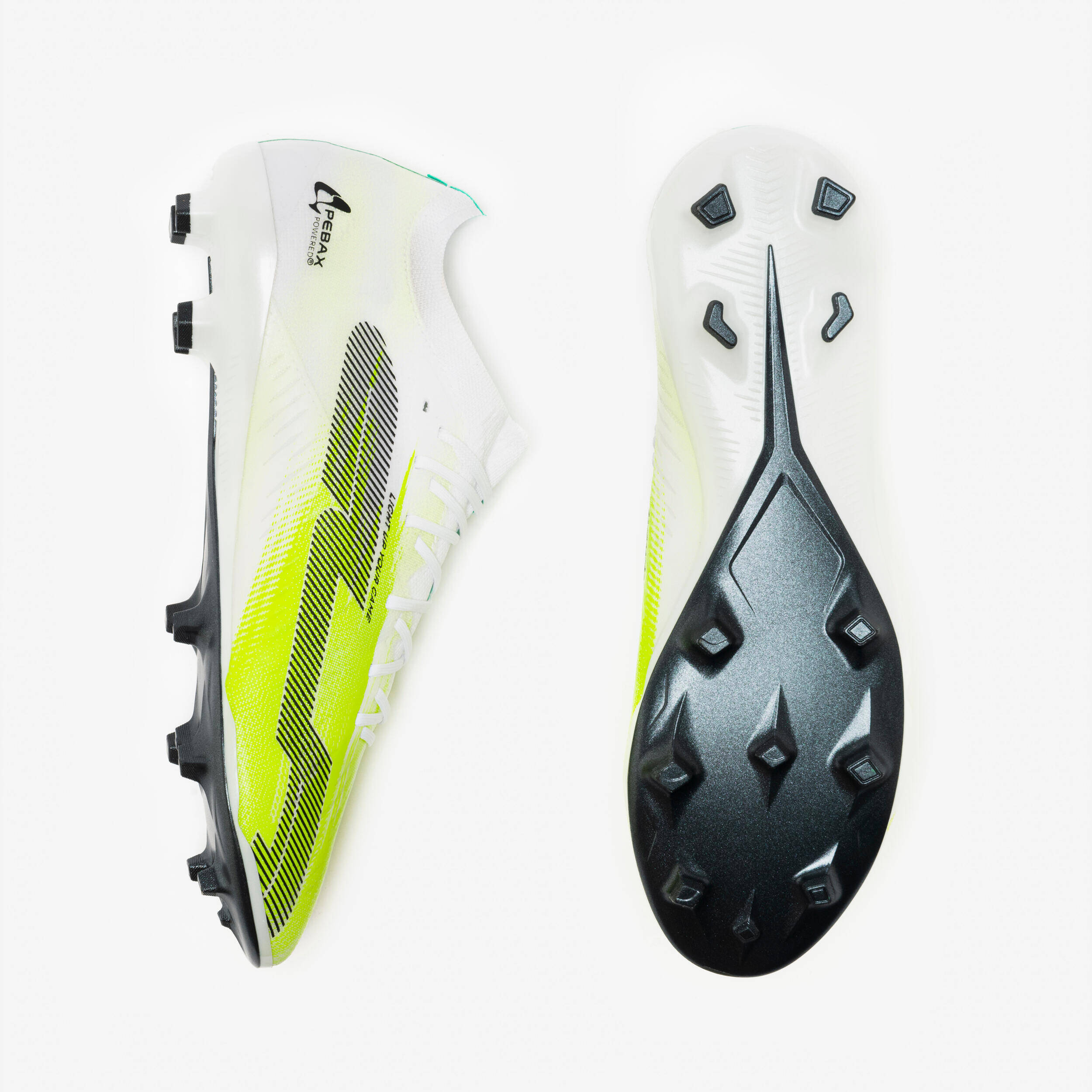 Adult Football Boots CLR 7 Elite FG - White/Yellow Meteor -  4