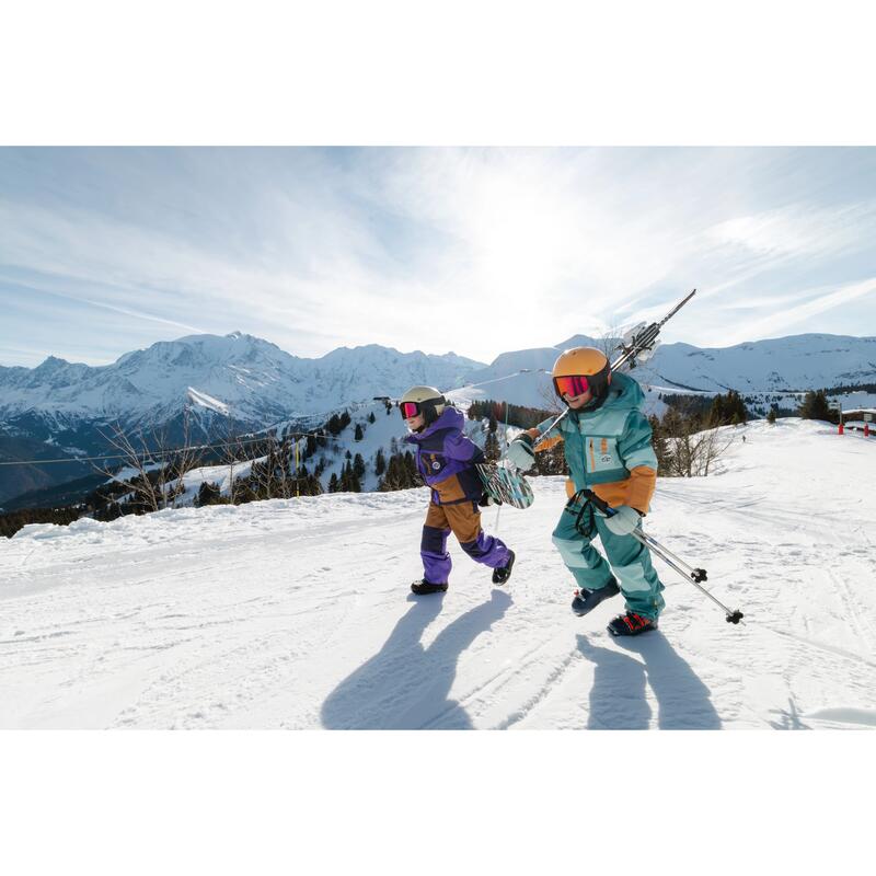 Çocuk Kayak Montu - 5/9 Yaş - Mavi - 500 Play