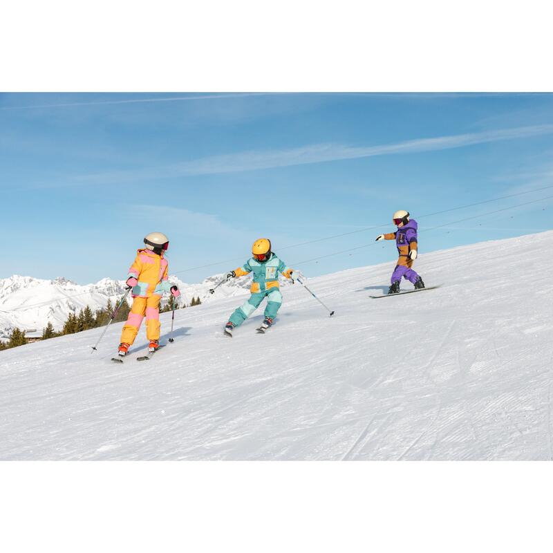 Çocuk Kayak Montu - 5/9 Yaş - Turuncu/Pembe - 500 Play