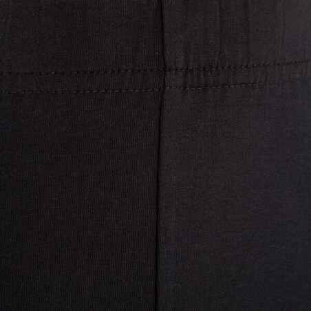 מכנסיים קצרים לבנות לספורט בדגם 100 - שחור
