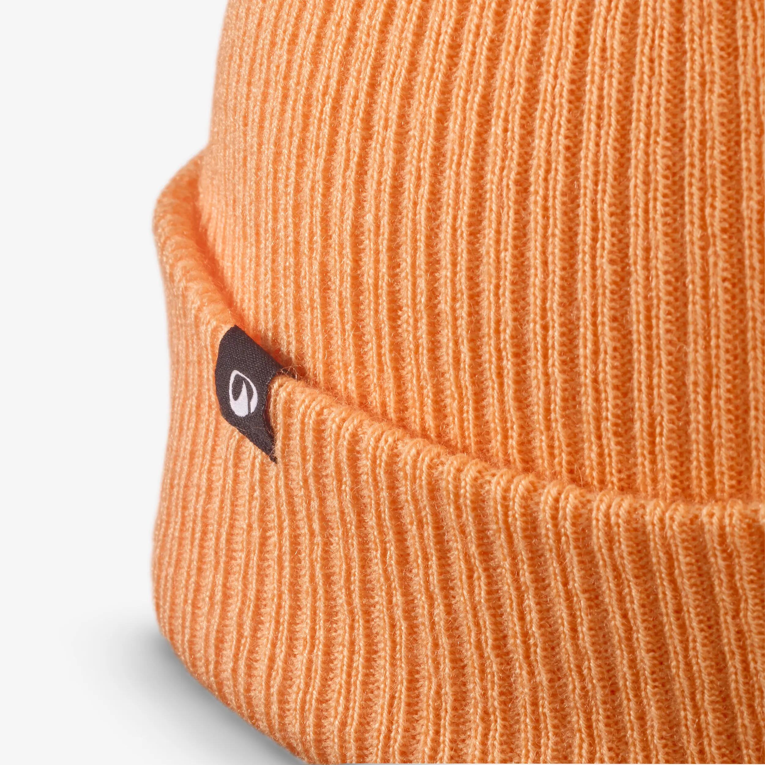 Gorro de ski para criança, FISHERMAN 500 laranja alperce 2/4