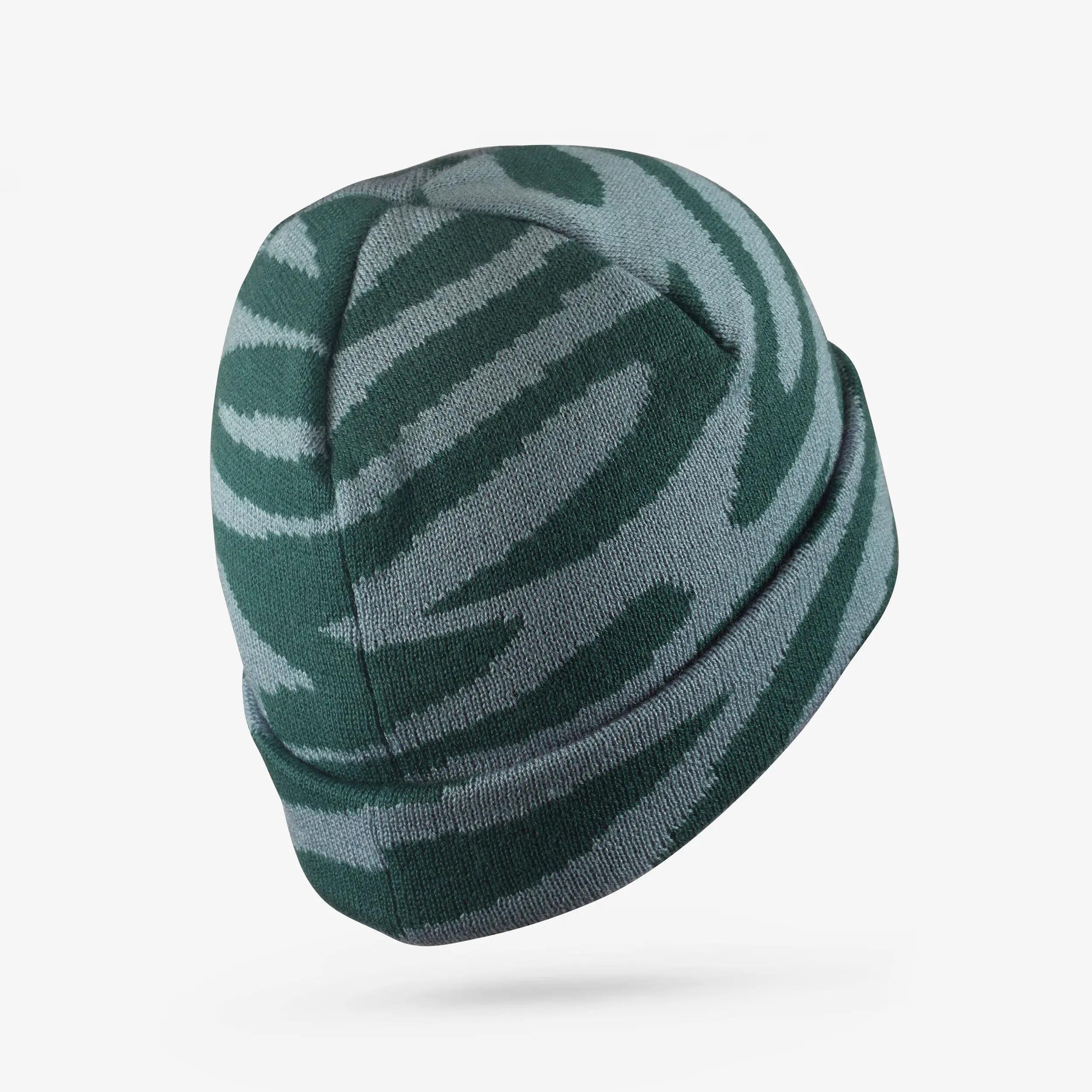 Gorro dupla face adulto, RIDER 500 zebra azul 3/4