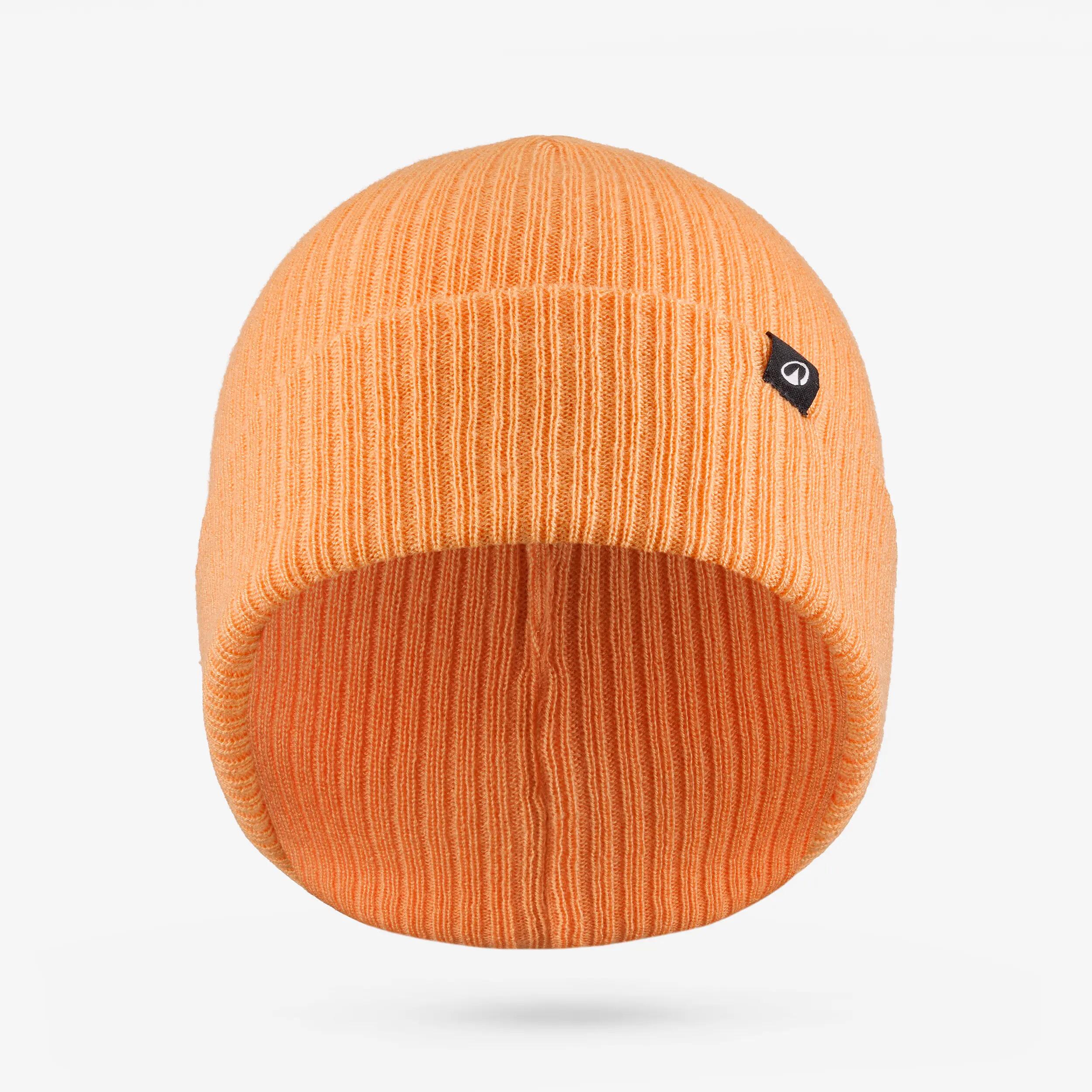 Gorro de ski para criança, FISHERMAN 500 laranja alperce 4/4