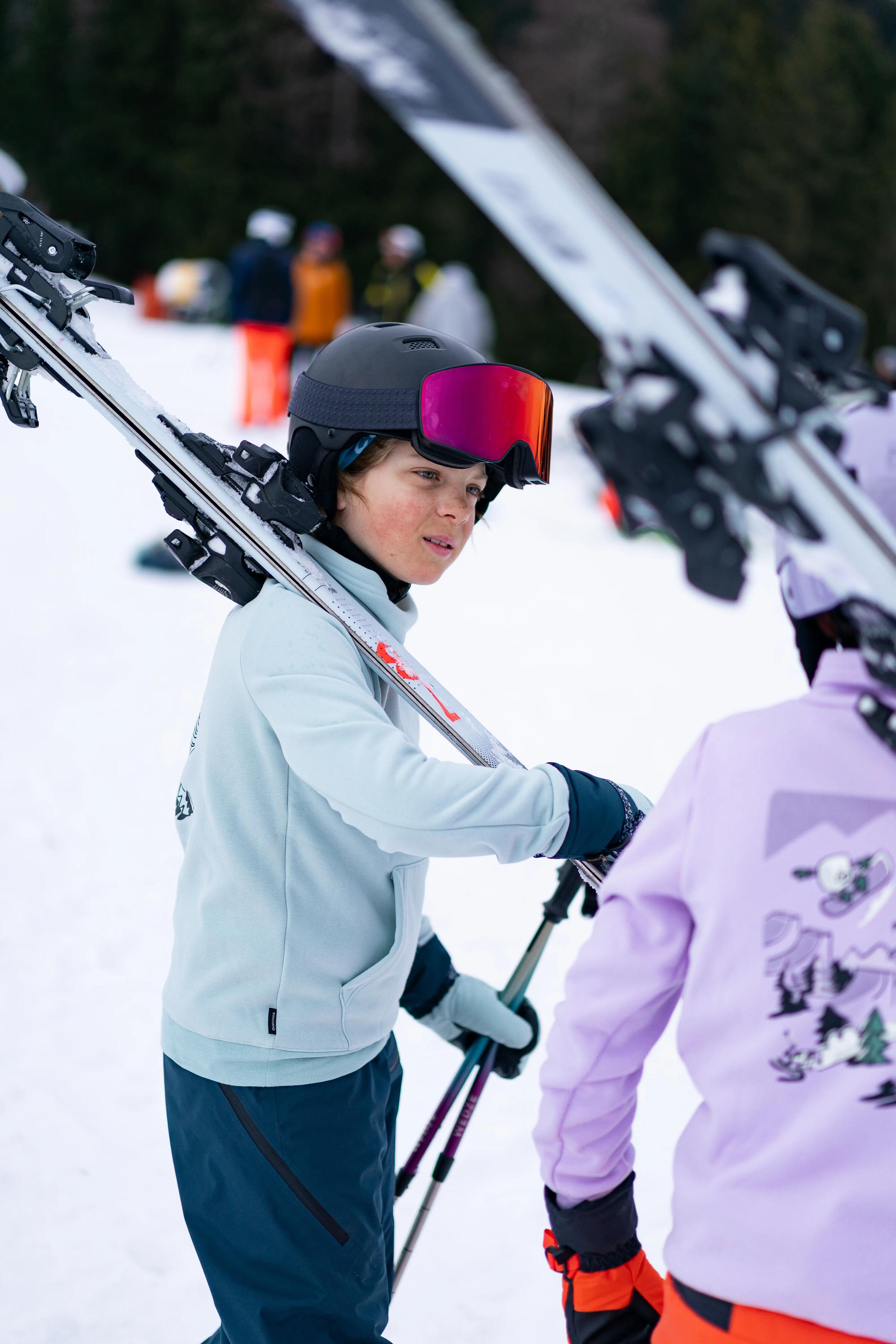 Sweat de ski et snowboard enfant 6-14 ans, 100 vert graph 17/17